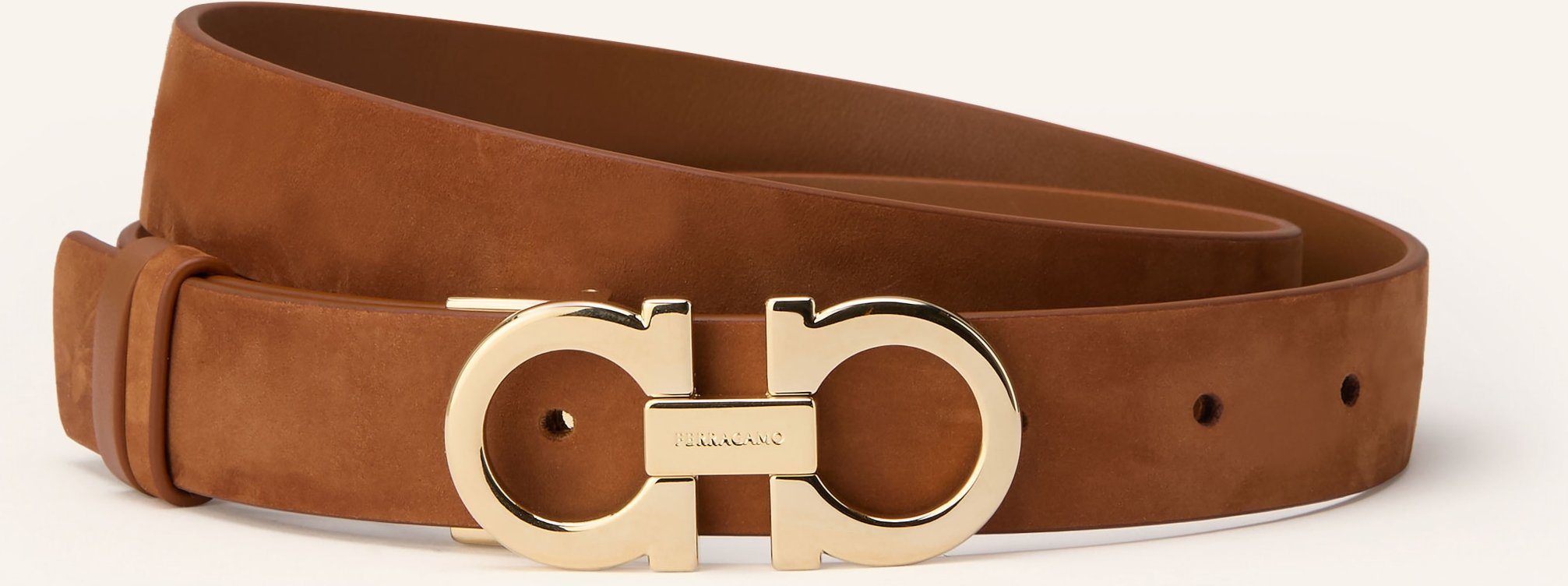 Ferragamo Ledergürtel Zum Wenden braun