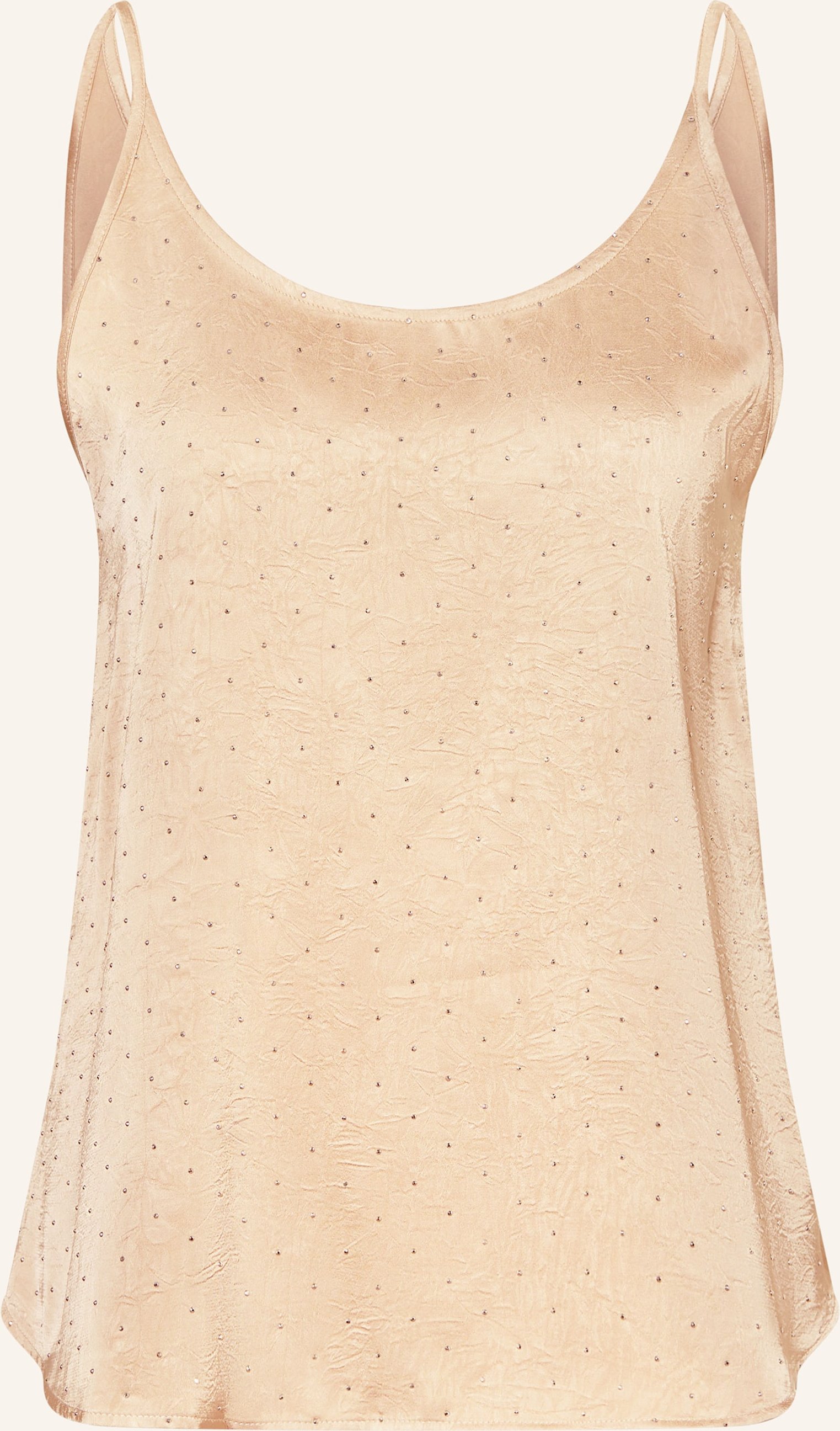 Ba&Sh Top Digue Mit Schmucksteinen beige
