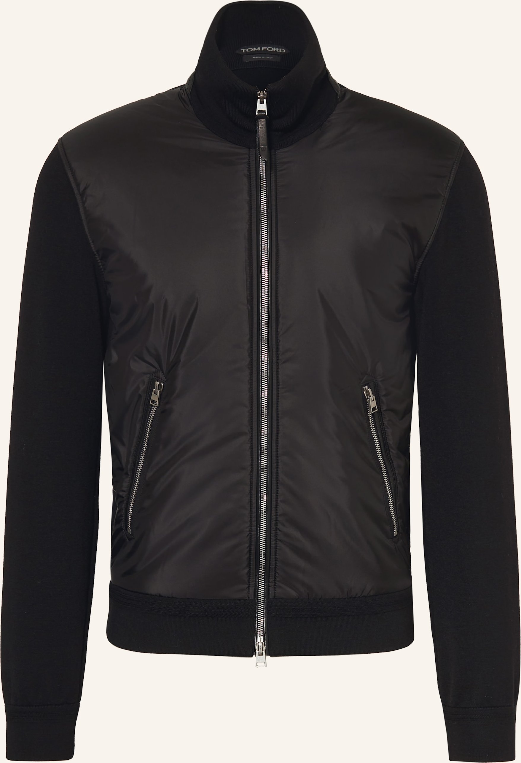 Thumbnail - Tom Ford Blouson Im Materialmix schwarz