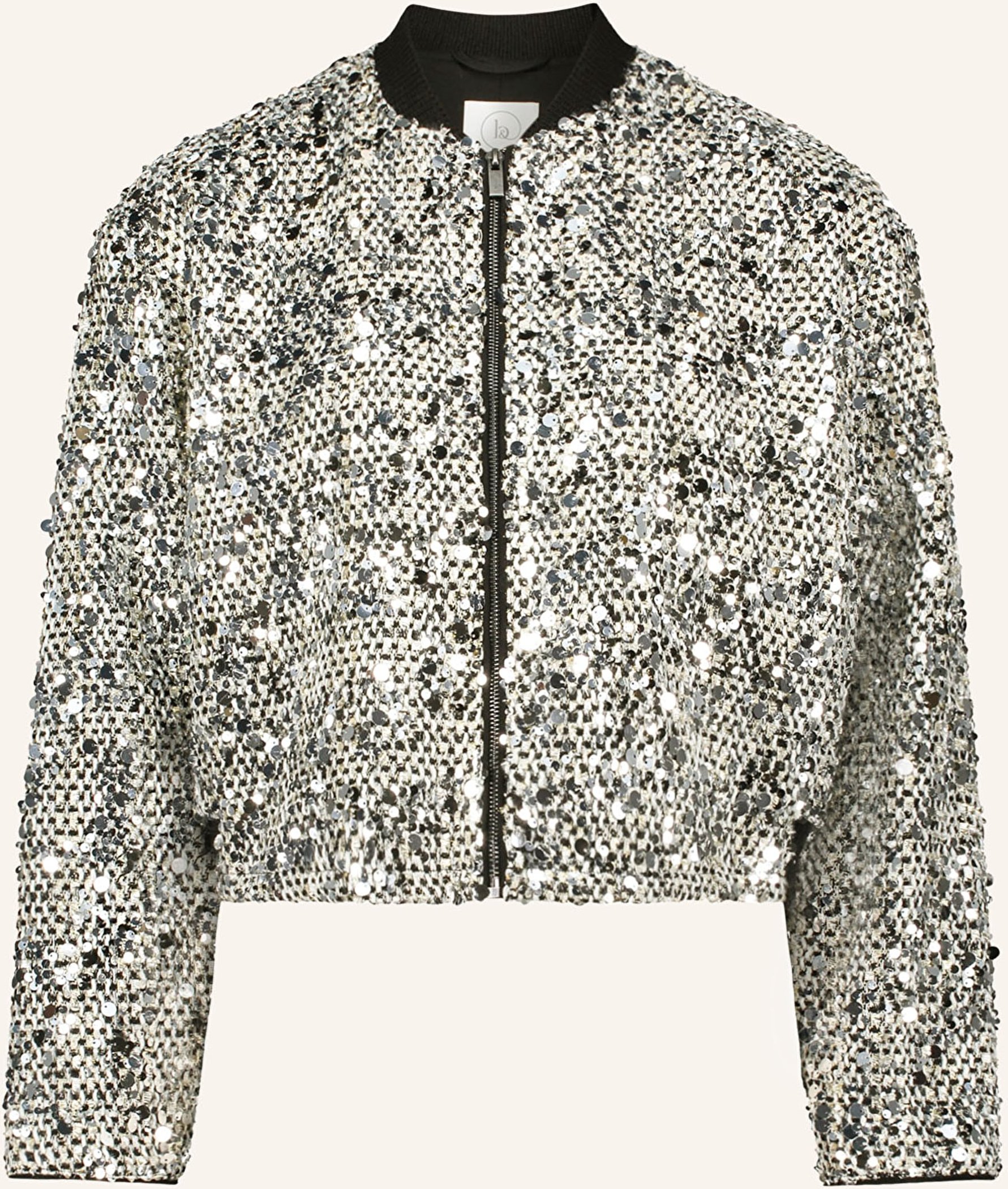 Betty&Co Blouson Mit Pailletten schwarz