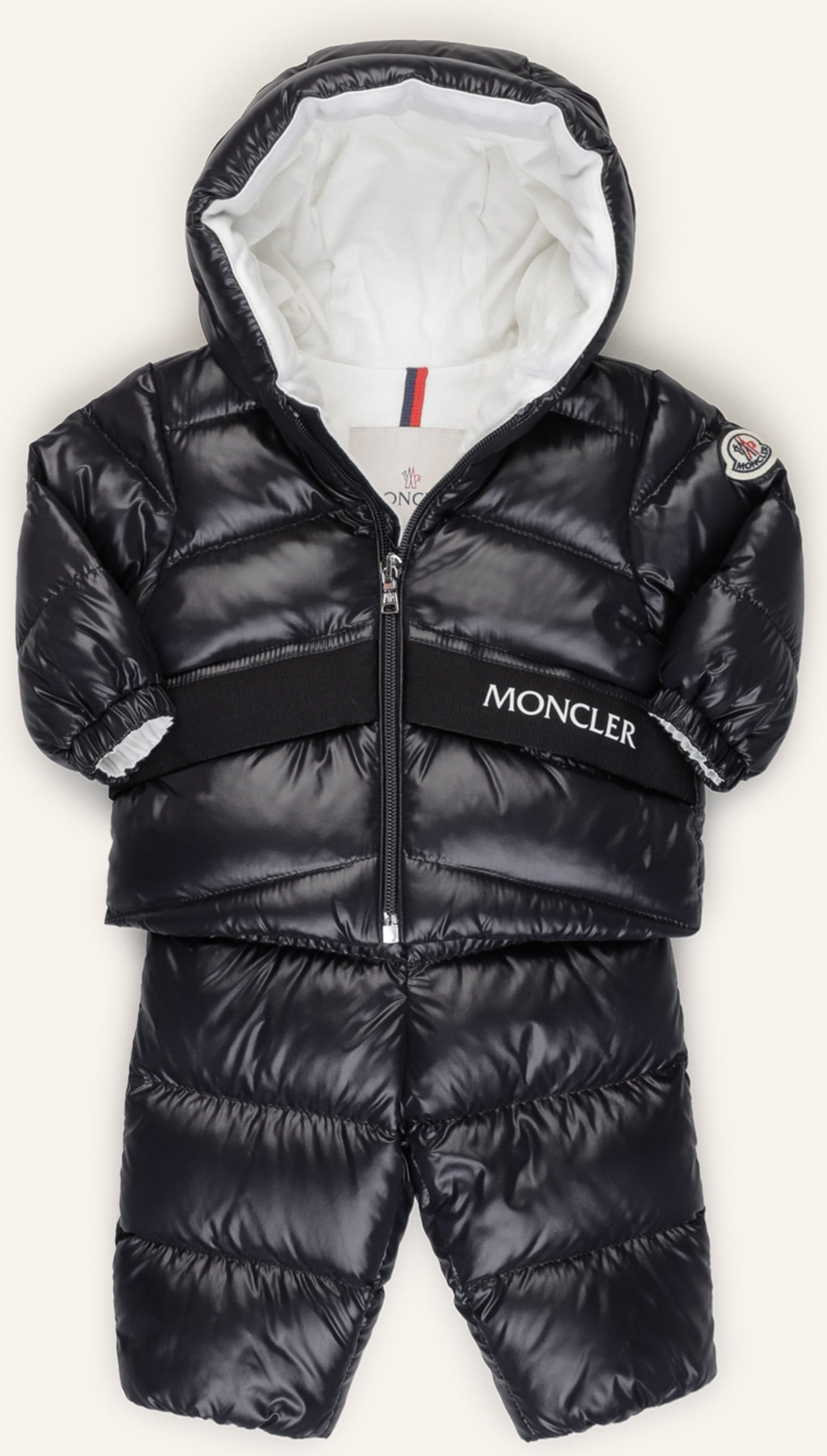 Thumbnail - Moncler Enfant Set: Skijacke Und Skihose blau
