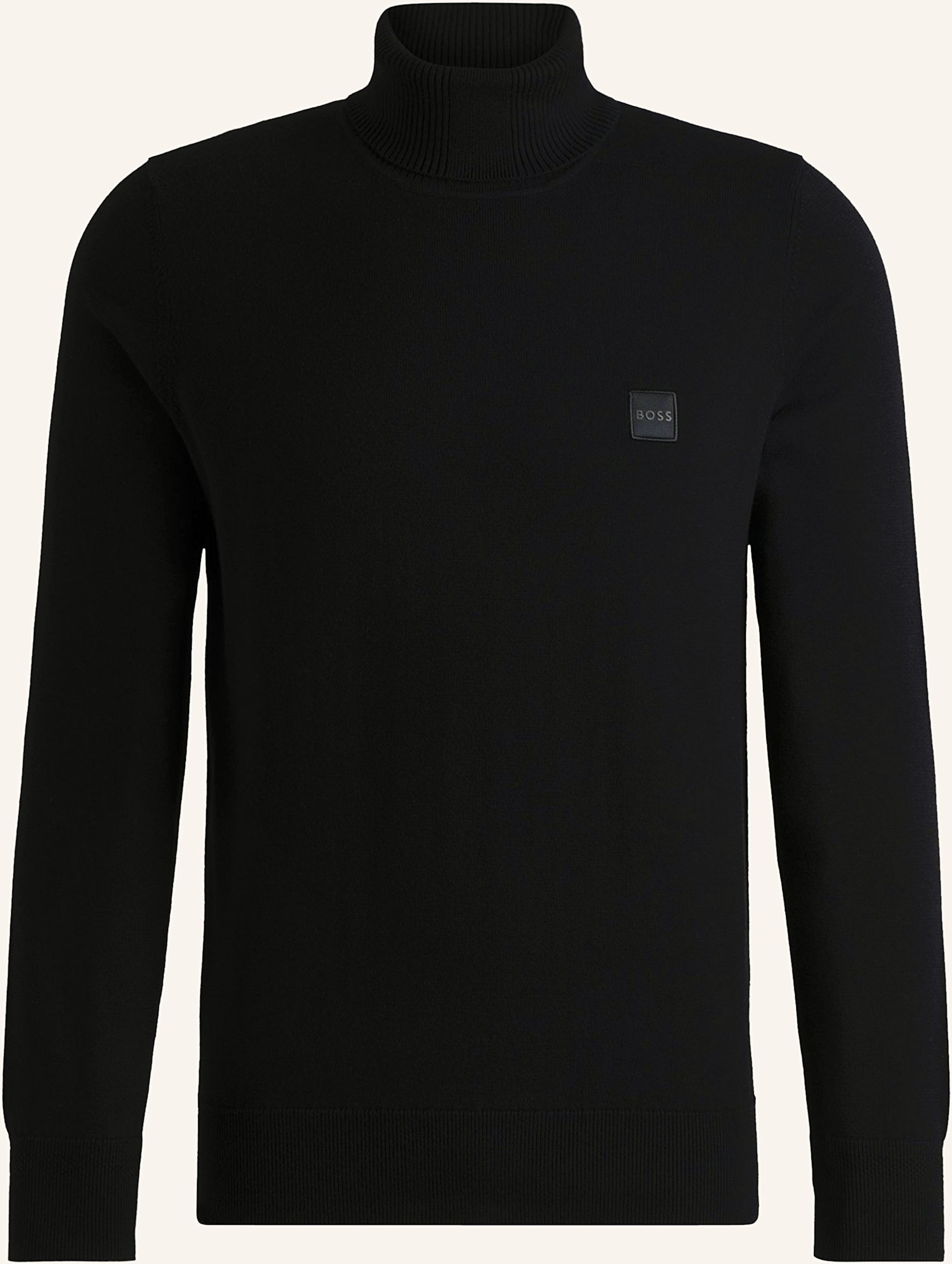 Boss Rollkragenpullover Akiro schwarz