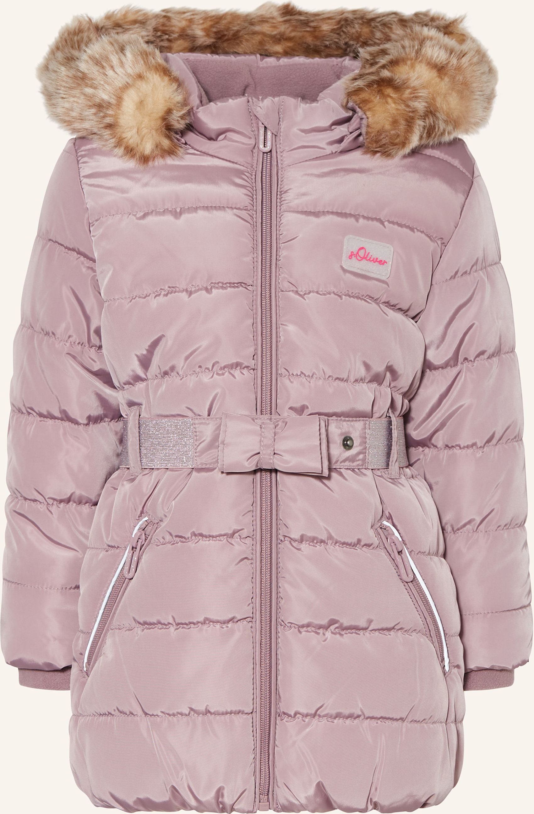 S.Oliver Red Steppmantel Mit Abnehmbarer Kapuze lila