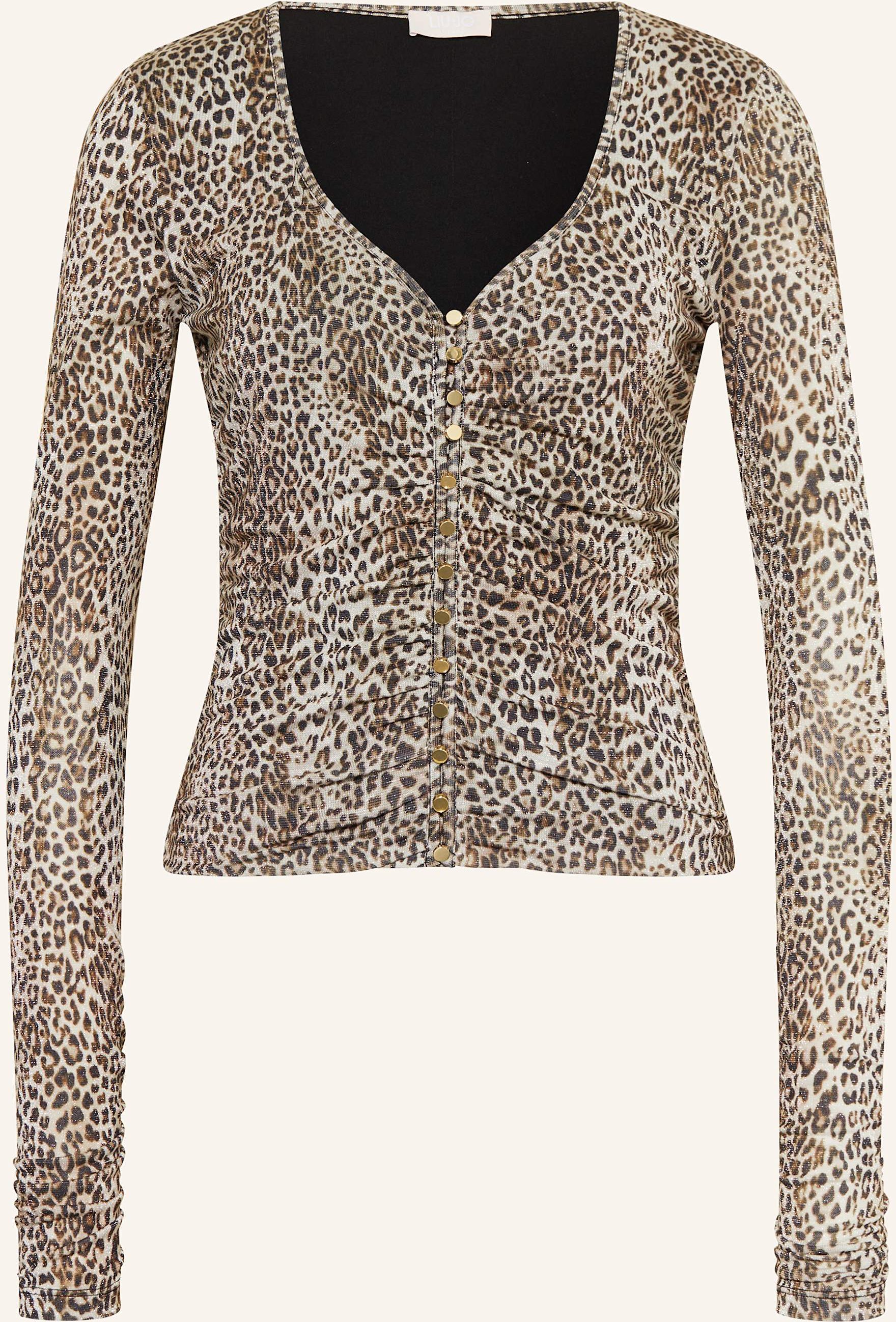 Liu Jo Blusenshirt Mit Glitzergarn braun