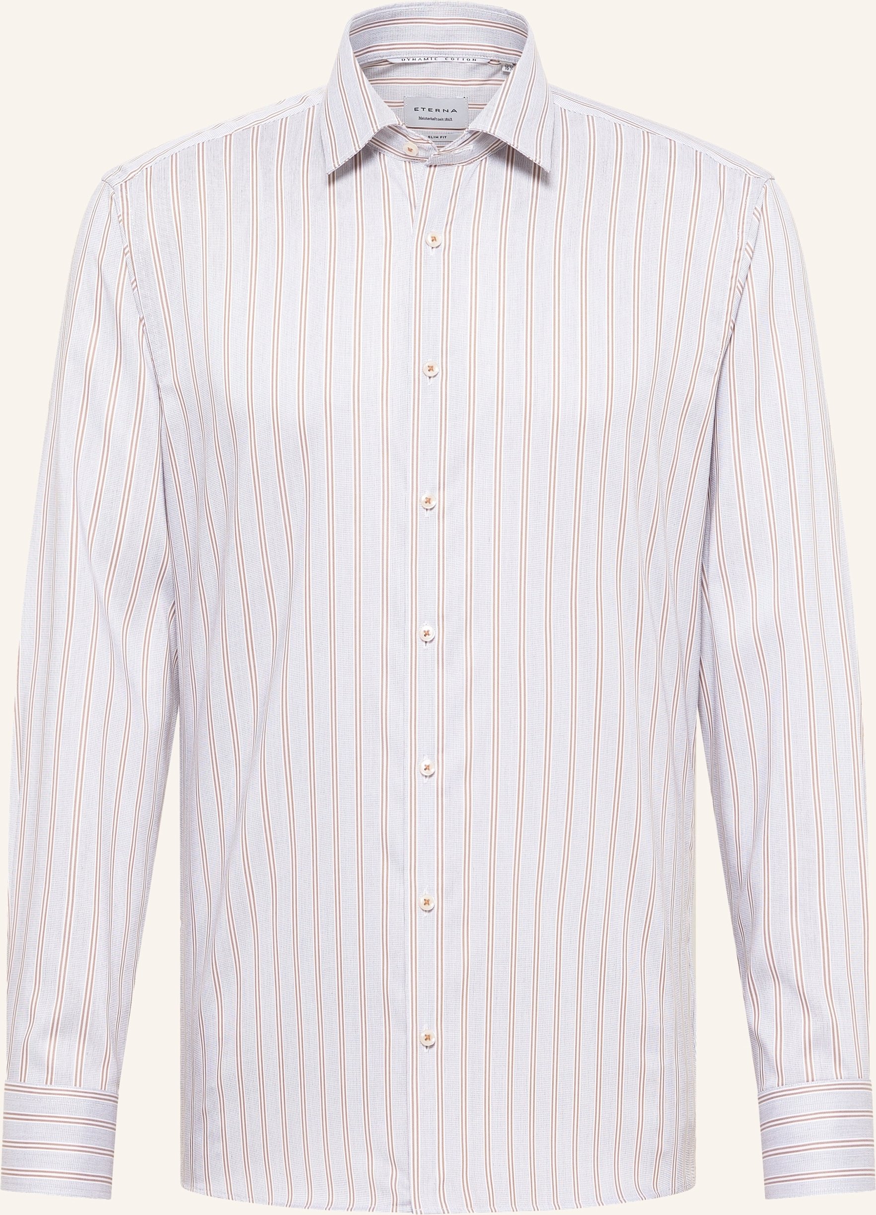 Eterna Hemd Slim Fit beige