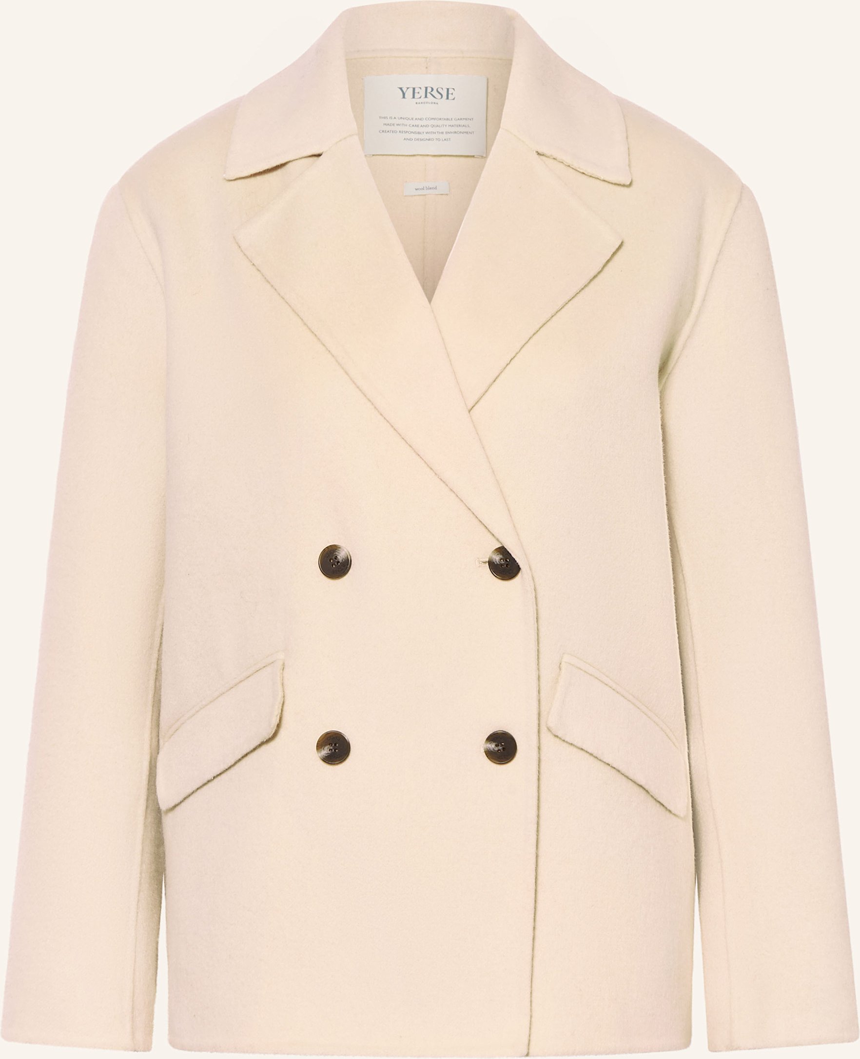 Yerse Jacke Henry weiss