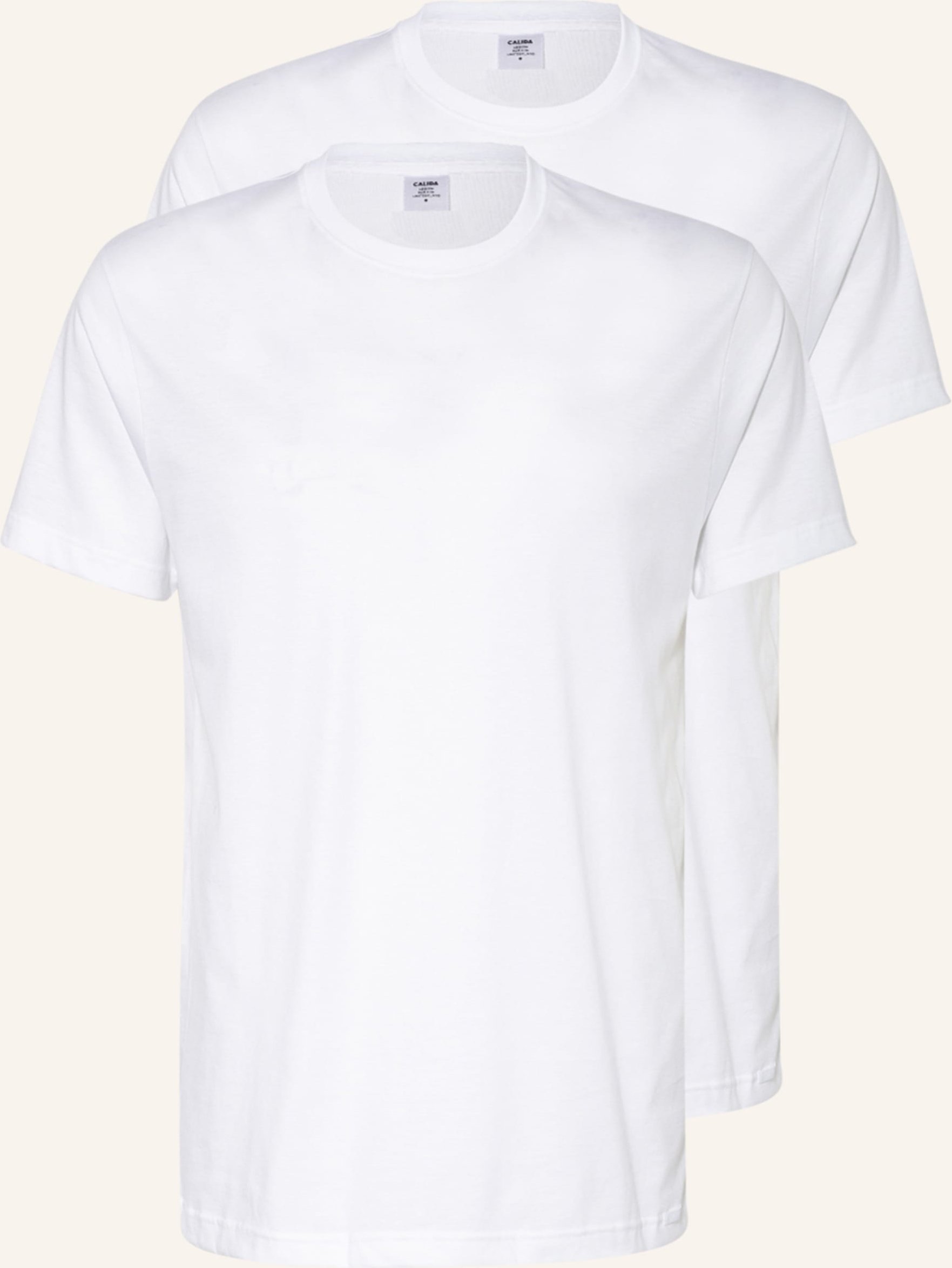 Calida 2er-Pack T-Shirts Natural Benefit weiss
