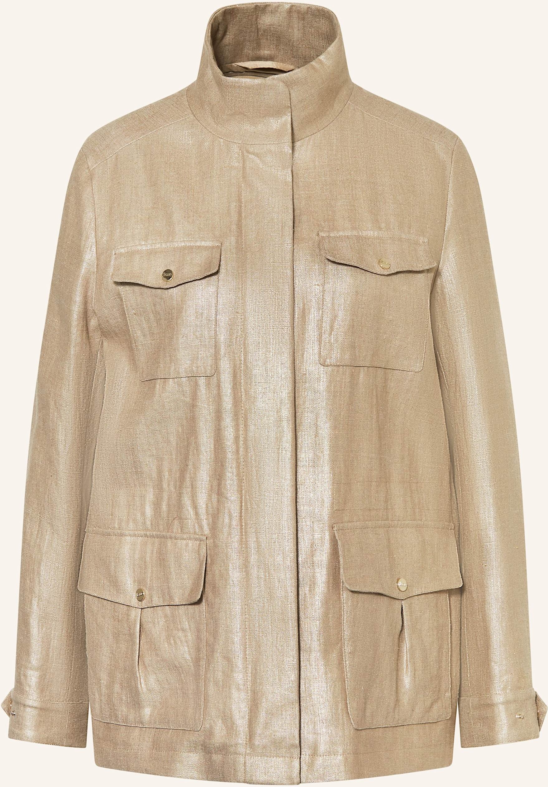 Thumbnail - Herno Leinenjacke beige