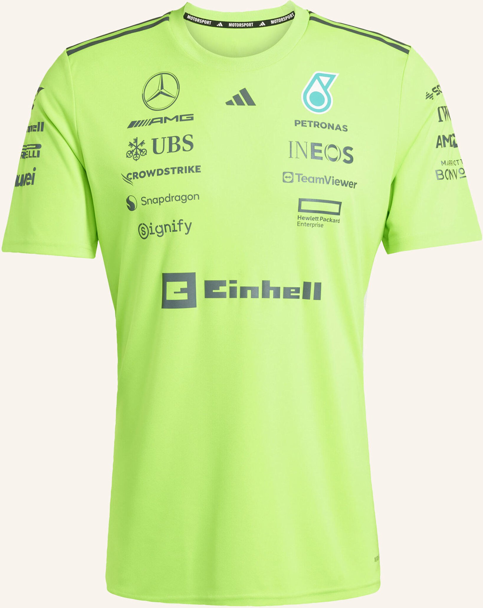 Thumbnail - Adidas Mercedes - Amg Petronas Formula One Team Set-Up T-Shirt gruen