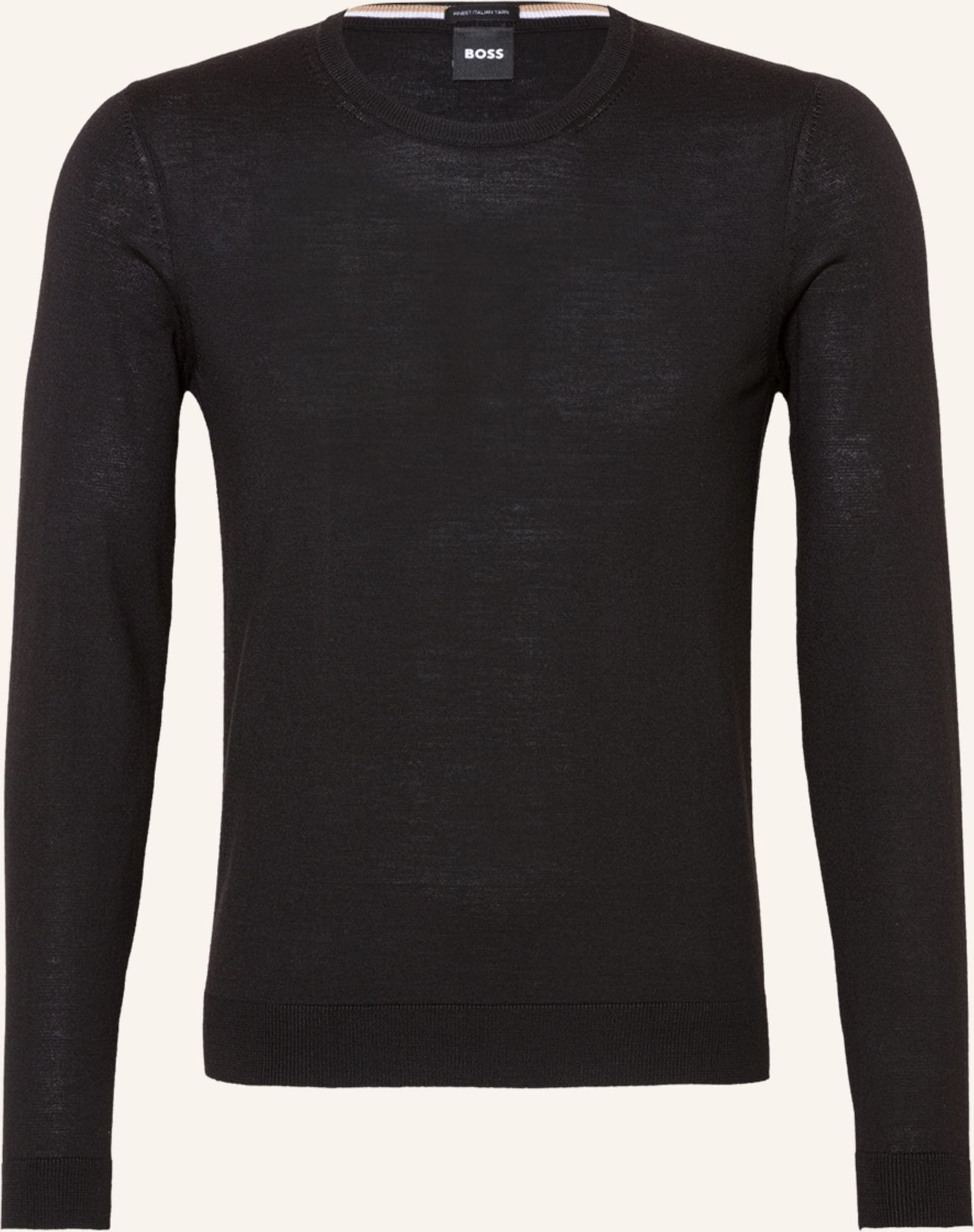 Thumbnail - Boss Pullover Leno schwarz