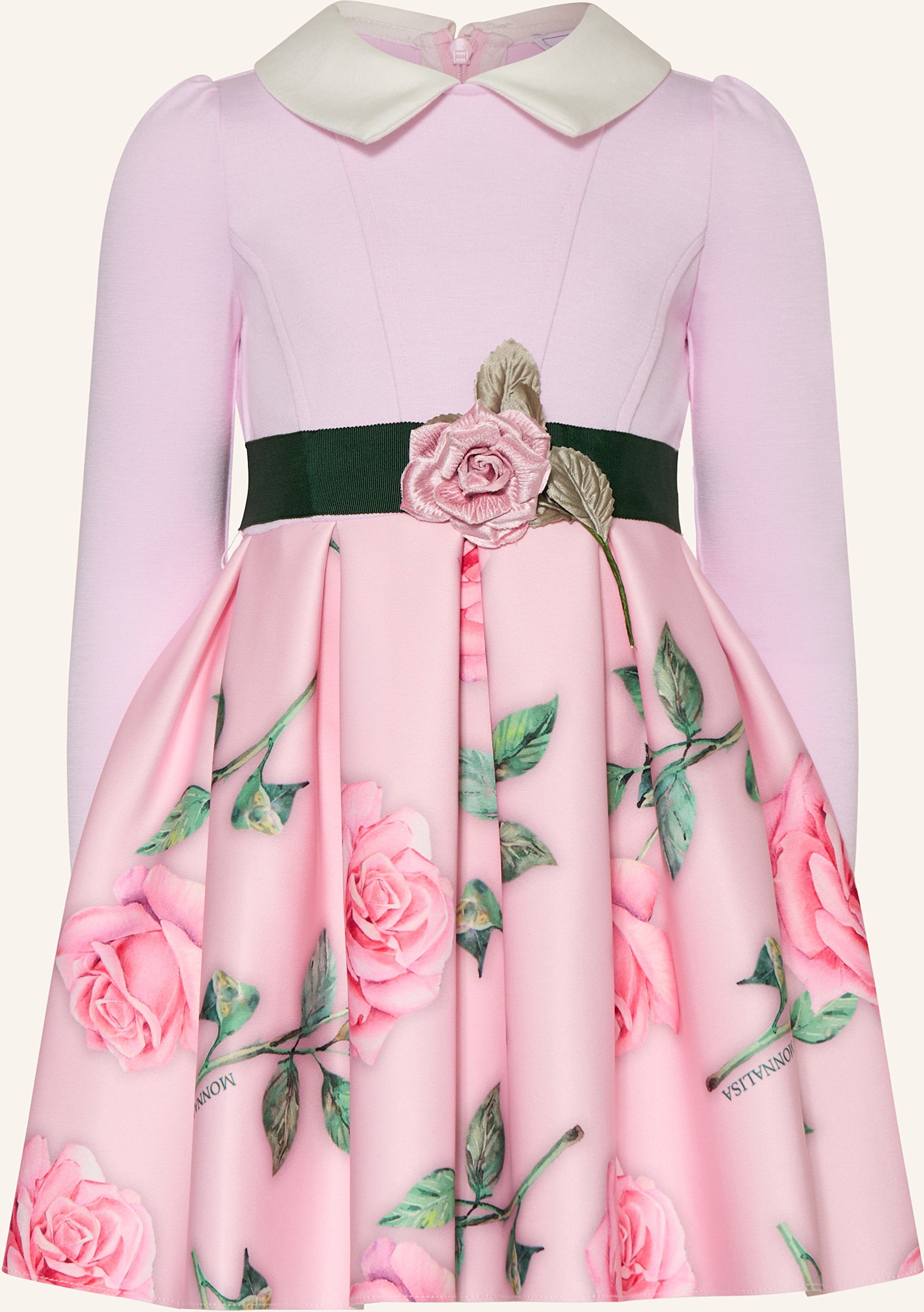 Monnalisa Kleid Im Materialmix rosa