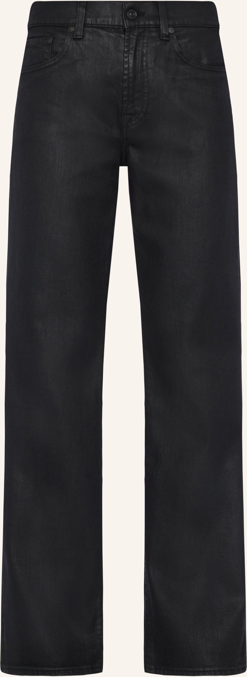 7 For All Mankind Pants Tess Straight Fit schwarz
