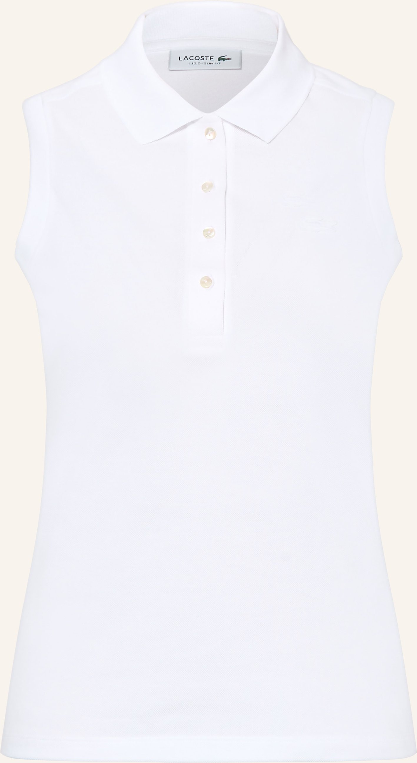 Lacoste Piqué-Poloshirt weiss