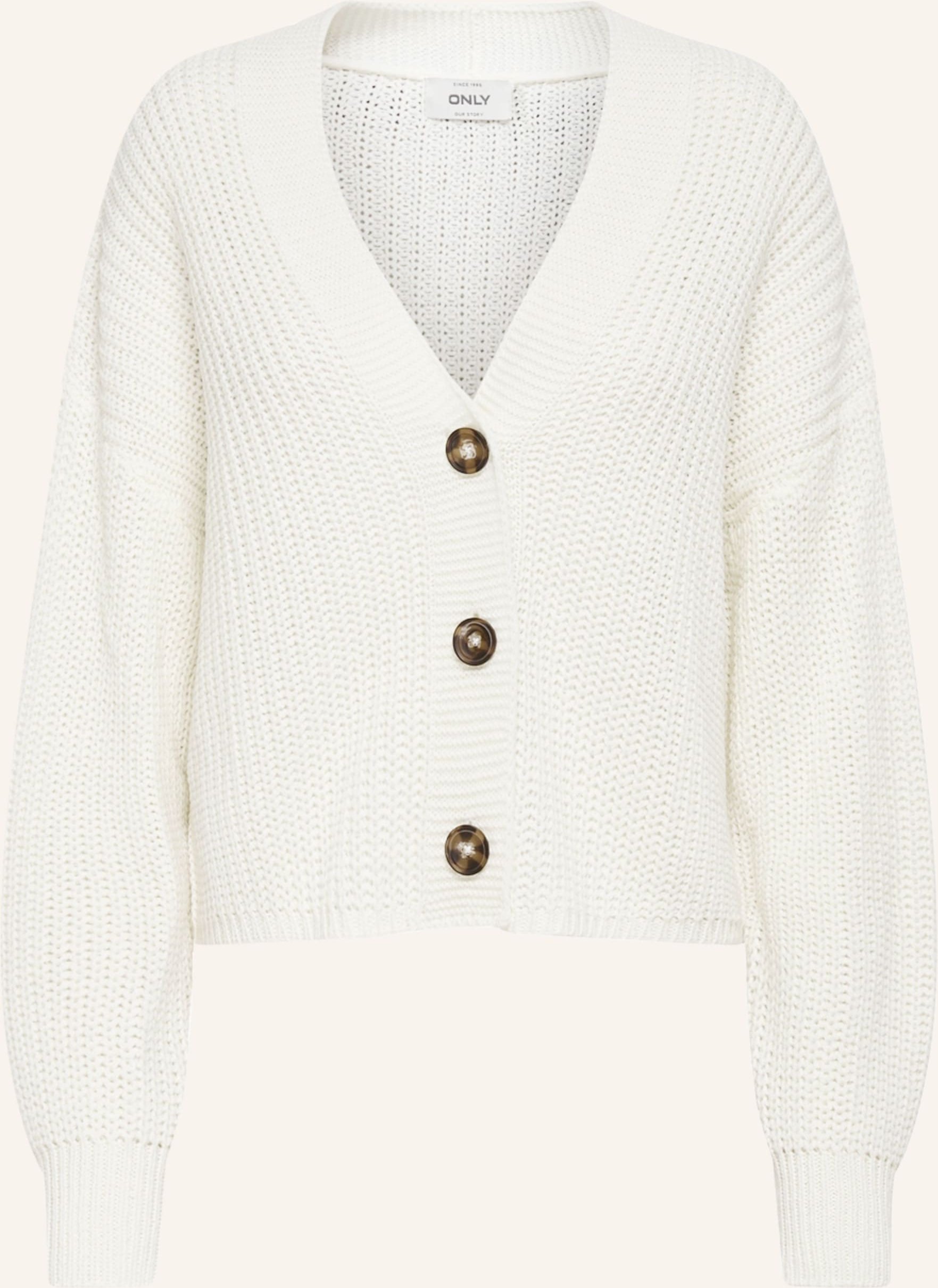 Only Strickjacke weiss