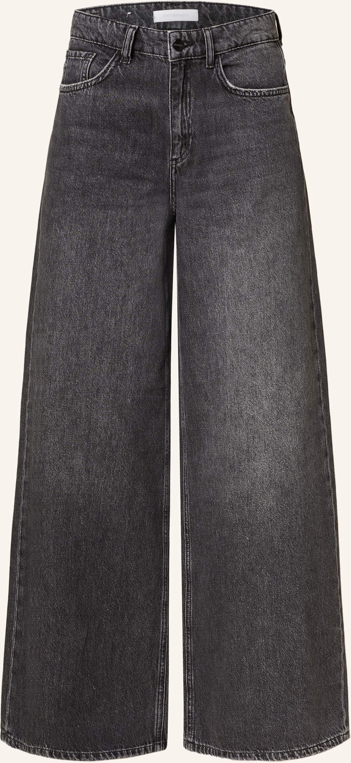 Rich & Royal Flared Jeans schwarz