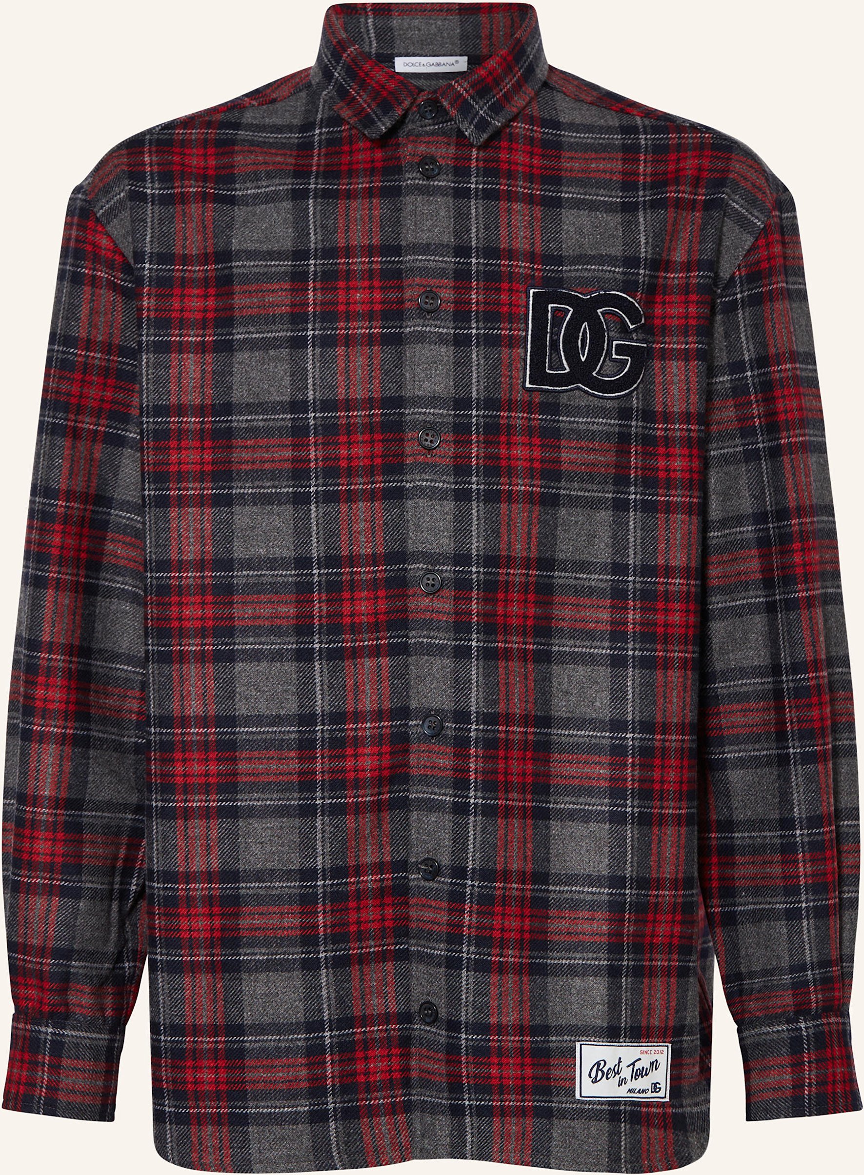 Dolce & Gabbana Flanellhemd gruen