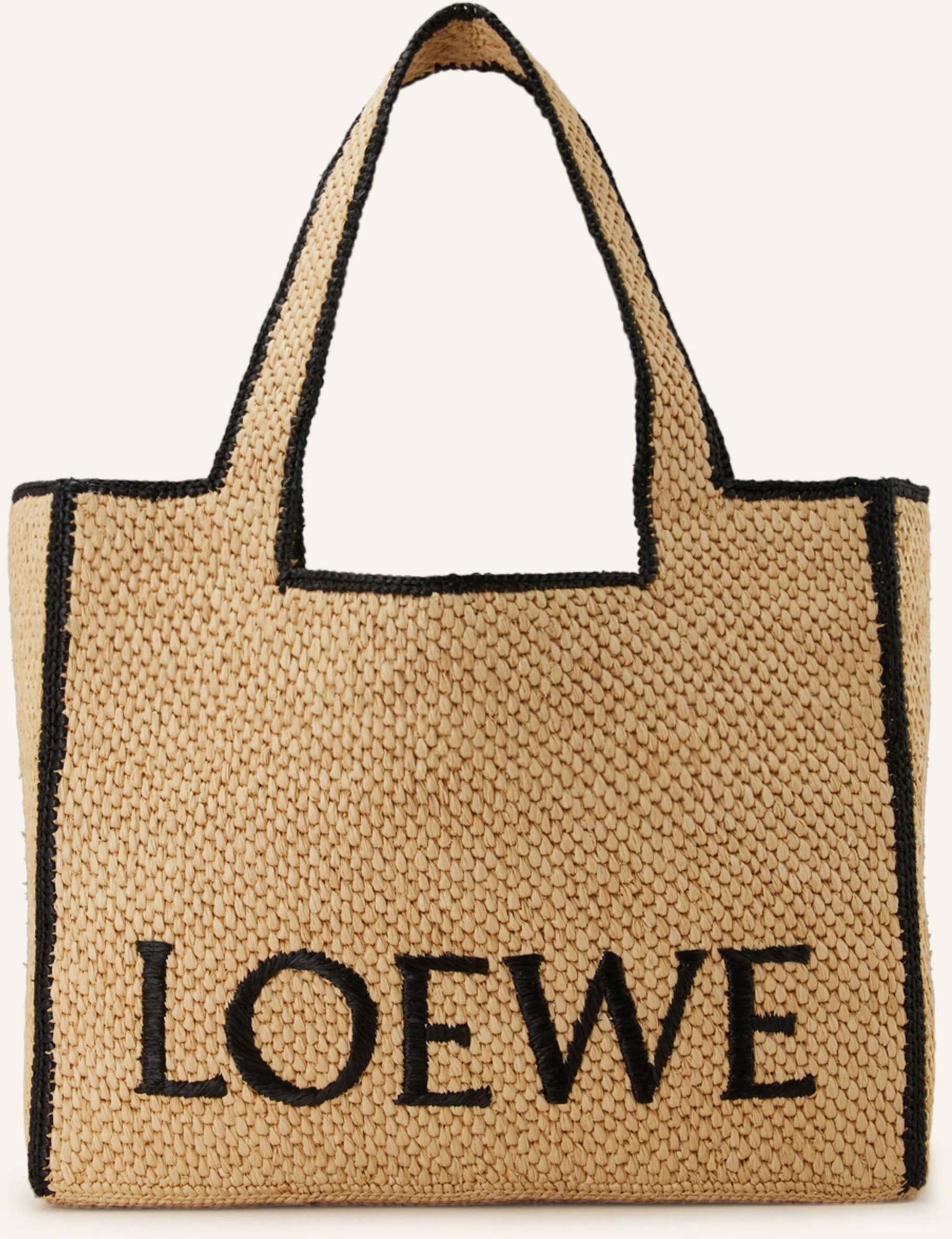 Loewe Shopper Font Tote Large beige