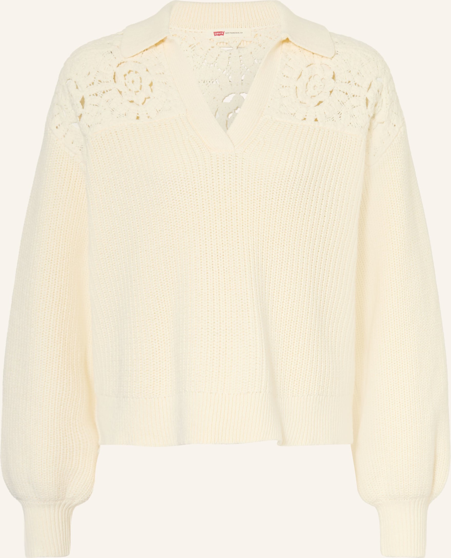 Levi's® Strick-Poloshirt Bianca weiss