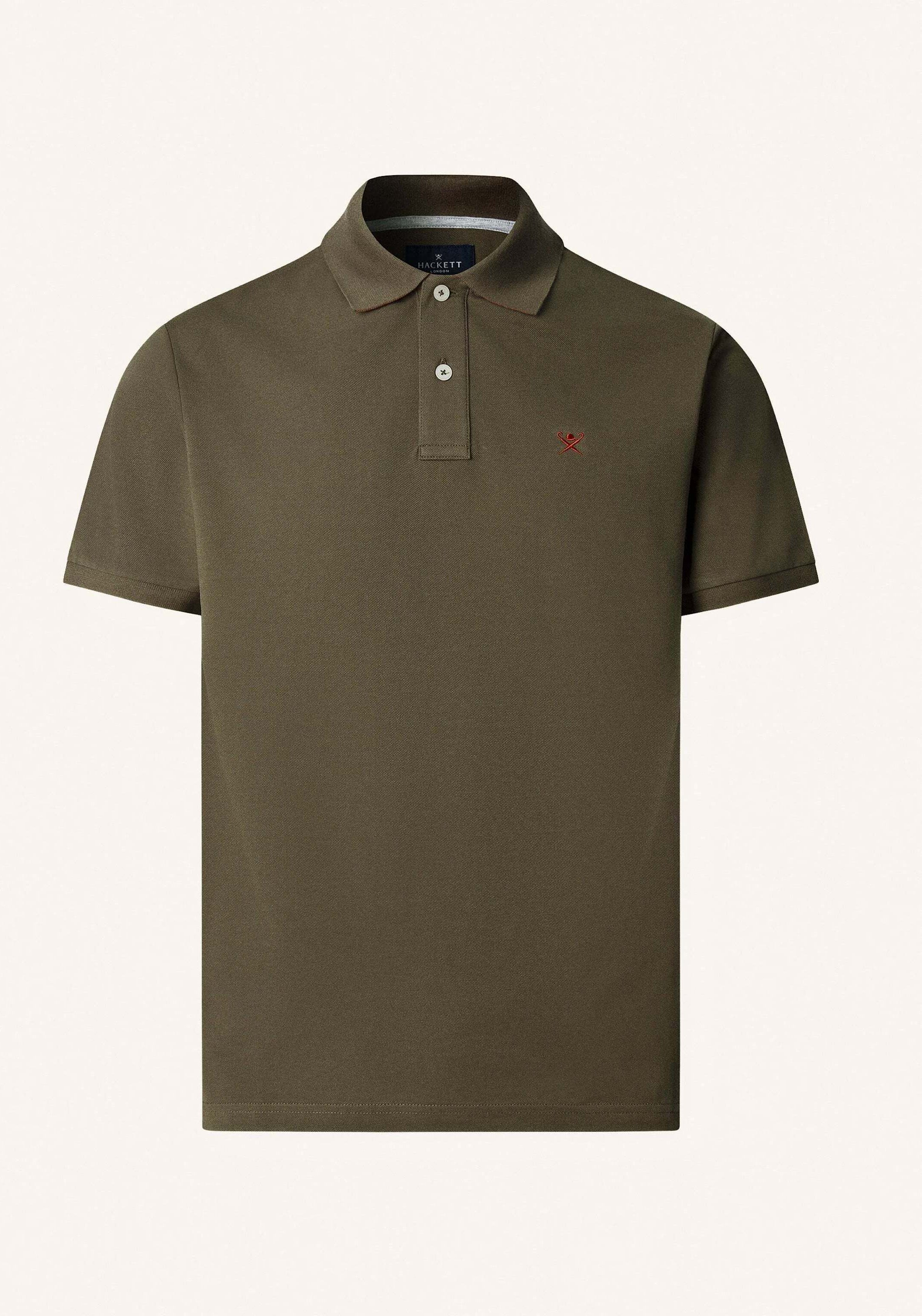 Hackett London Poloshirt Slim Fit Logo gruen