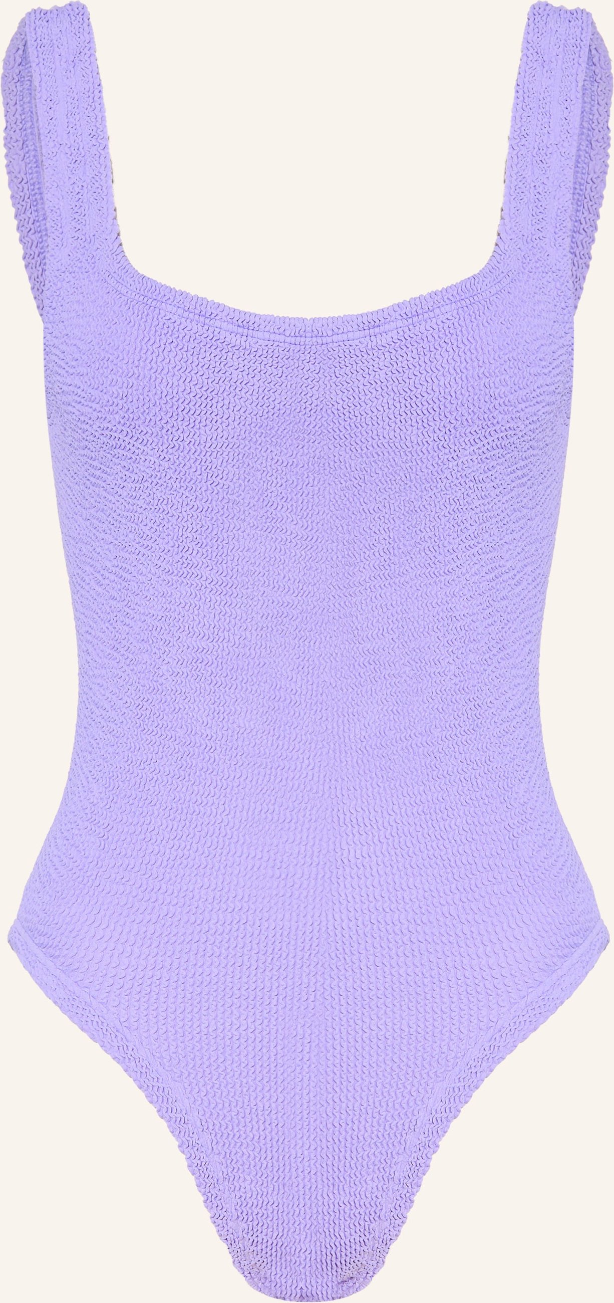 Hunza G Badeanzug Square Neck lila