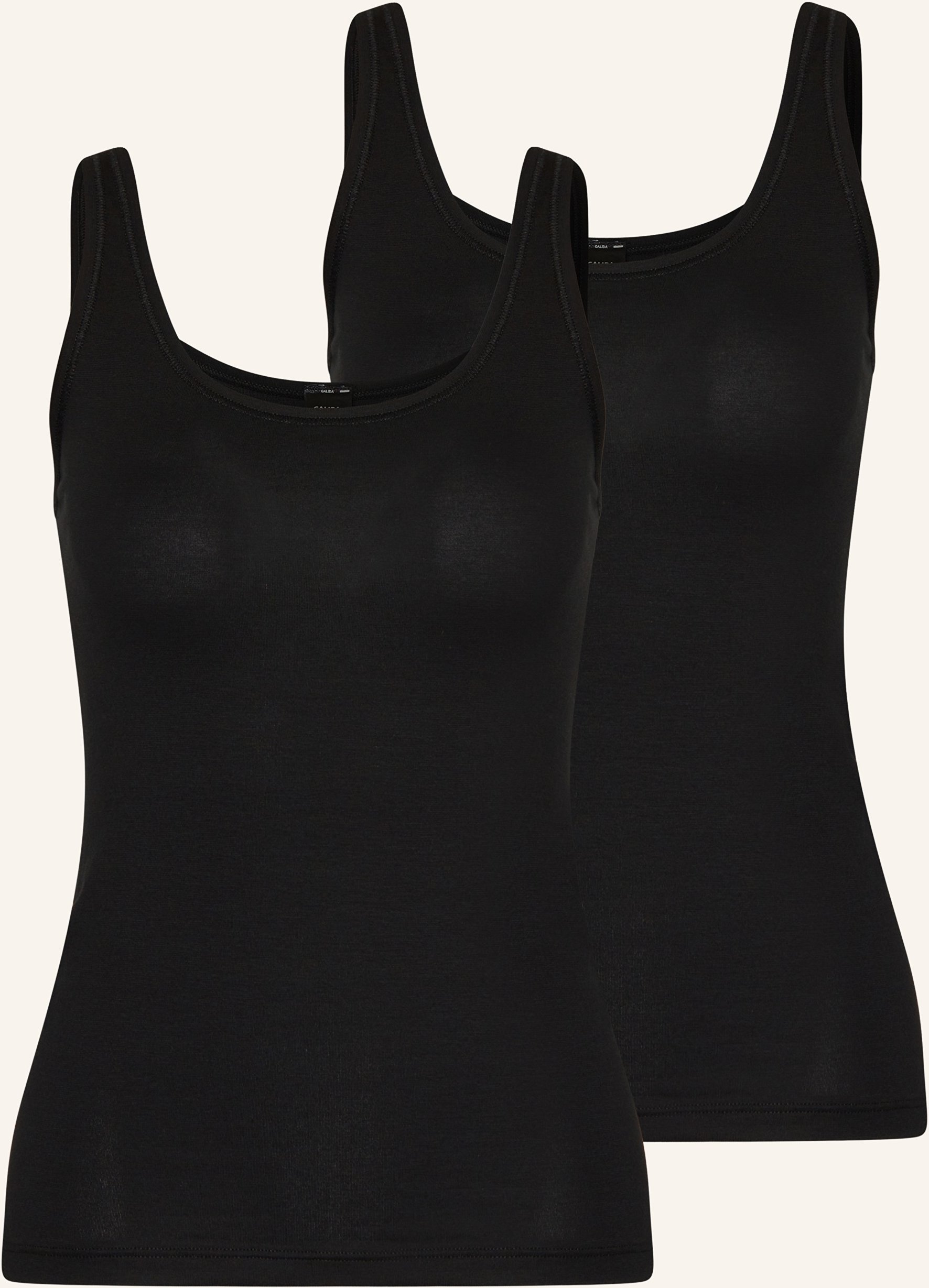 Thumbnail - Calida 2er-Pack Top Benefit Women schwarz