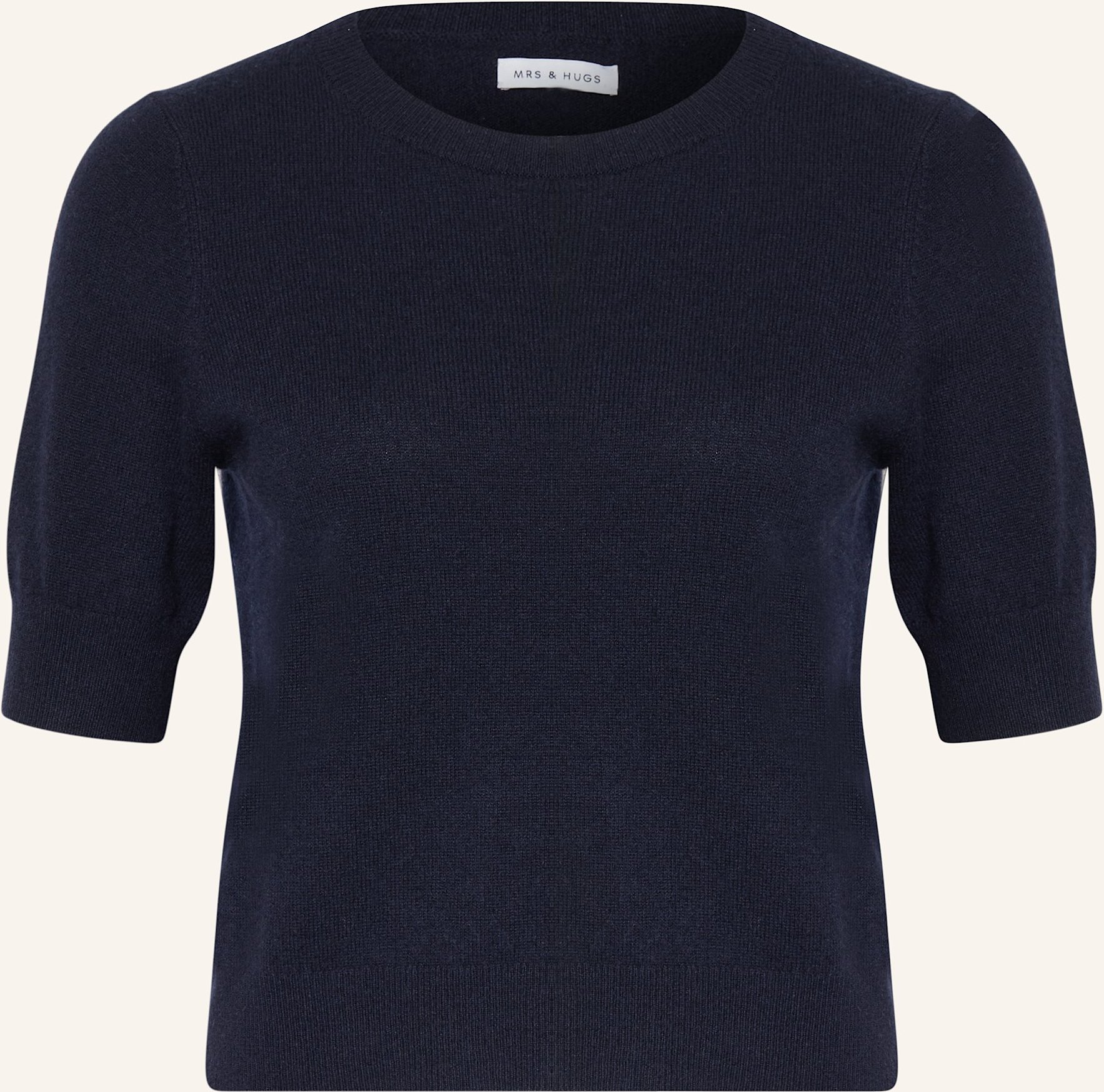 Mrs & Hugs Strickshirt Aus Cashmere blau