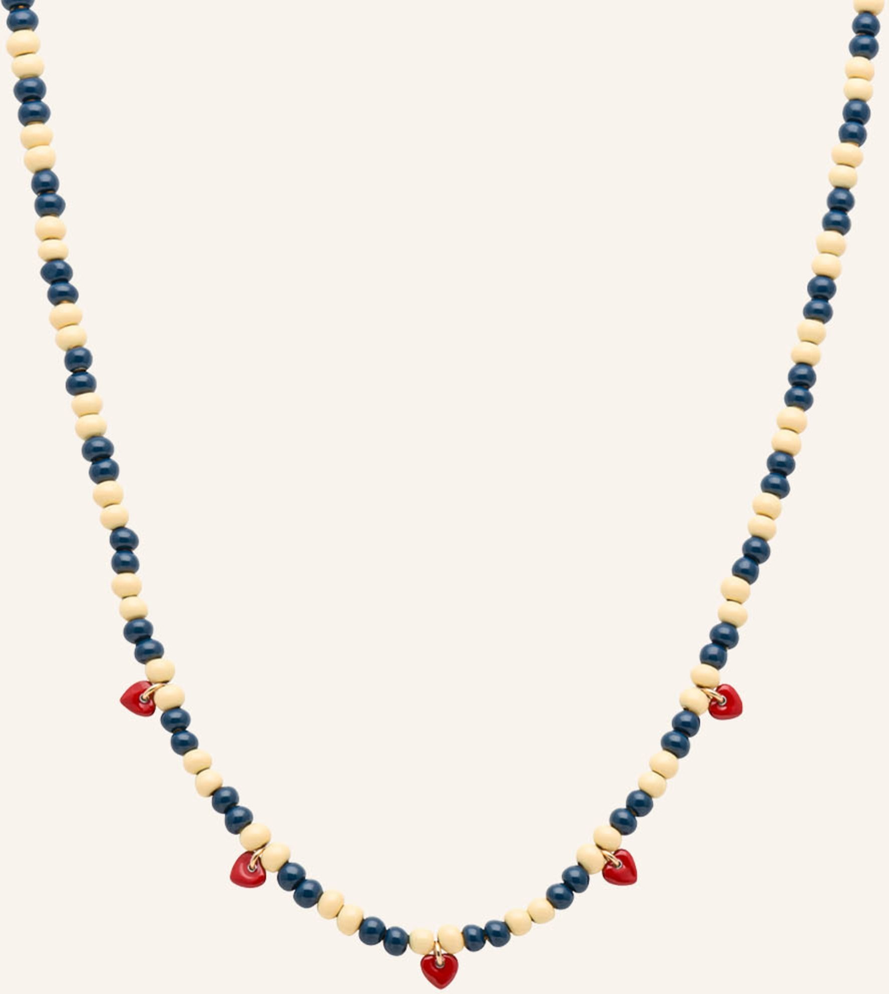 Lulu Copenhagen Halskette Color Ball Heart blau