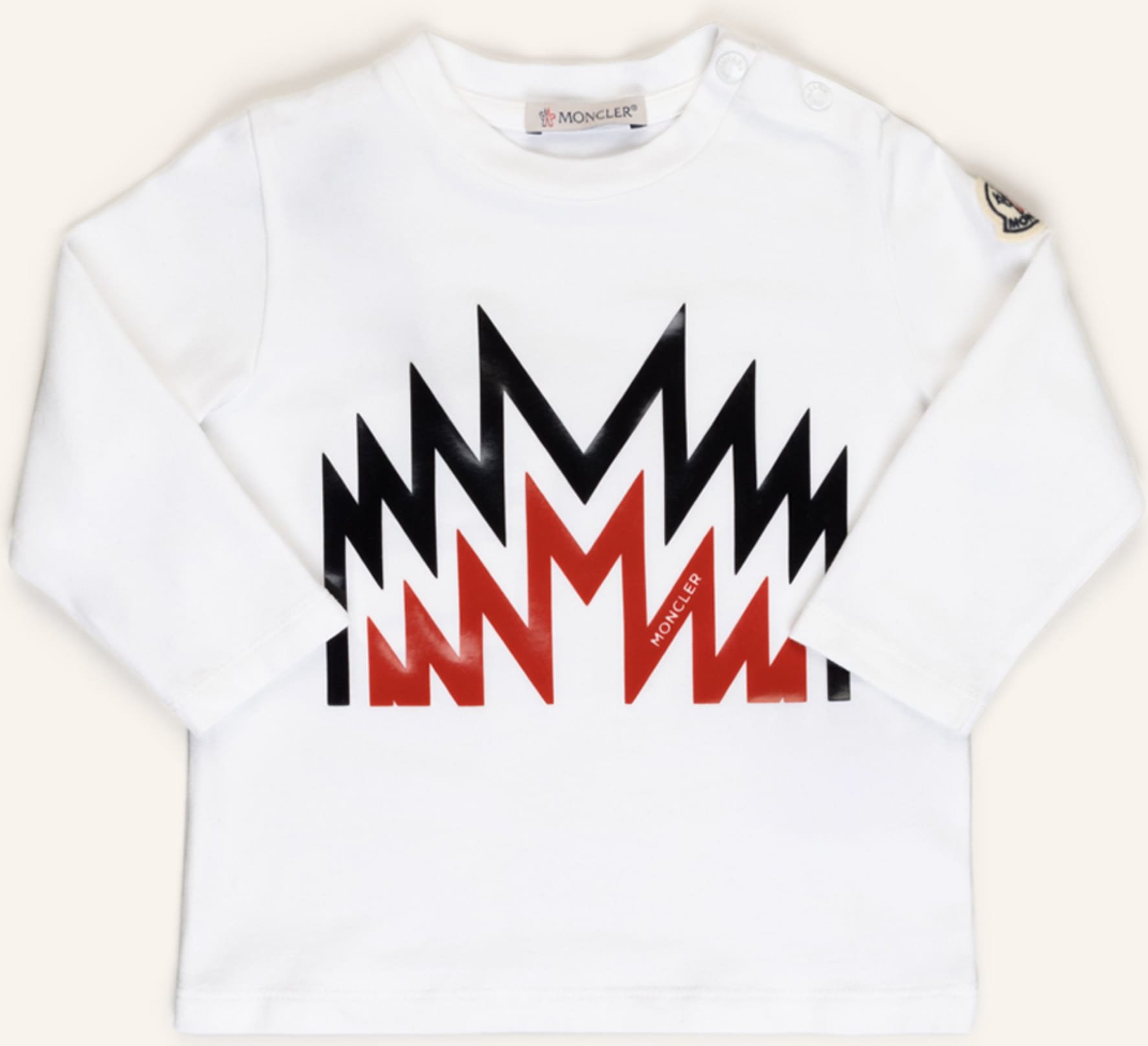 Moncler Enfant Longsleeve weiss