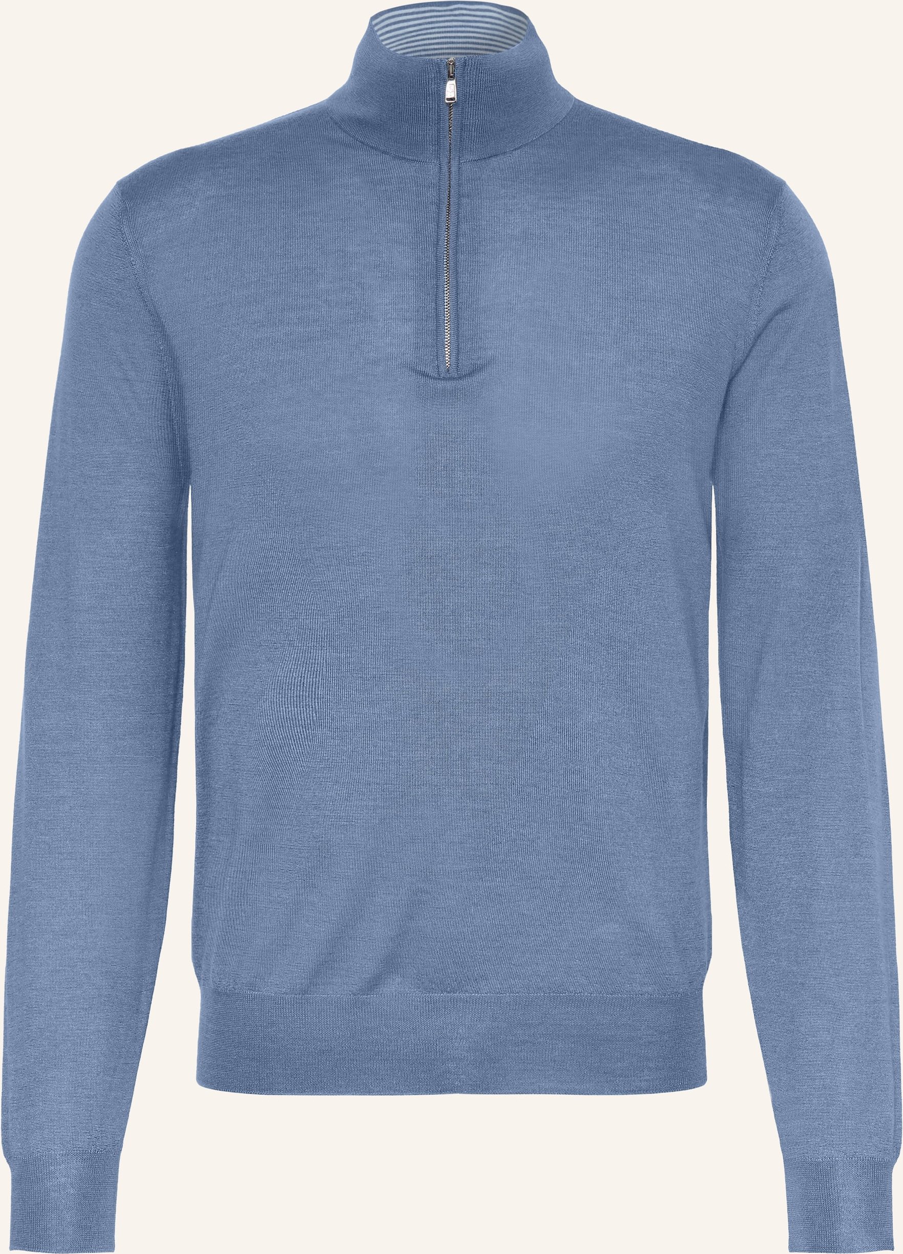 Fioroni Cashmere-Troyer Mit Seide blau