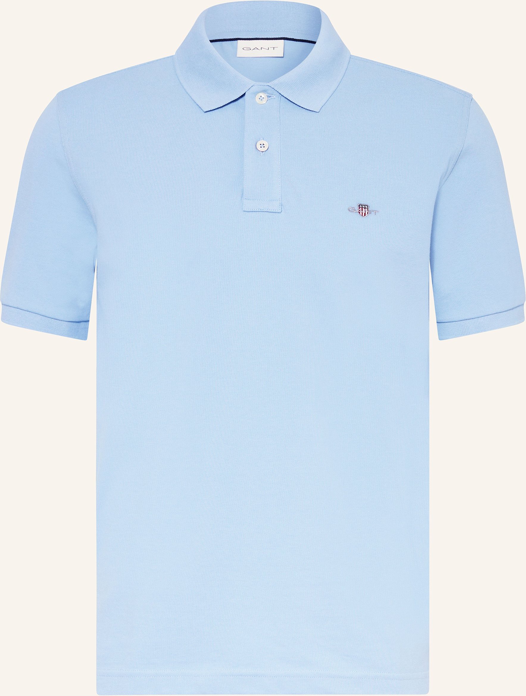 Gant Piqué-Poloshirt blau