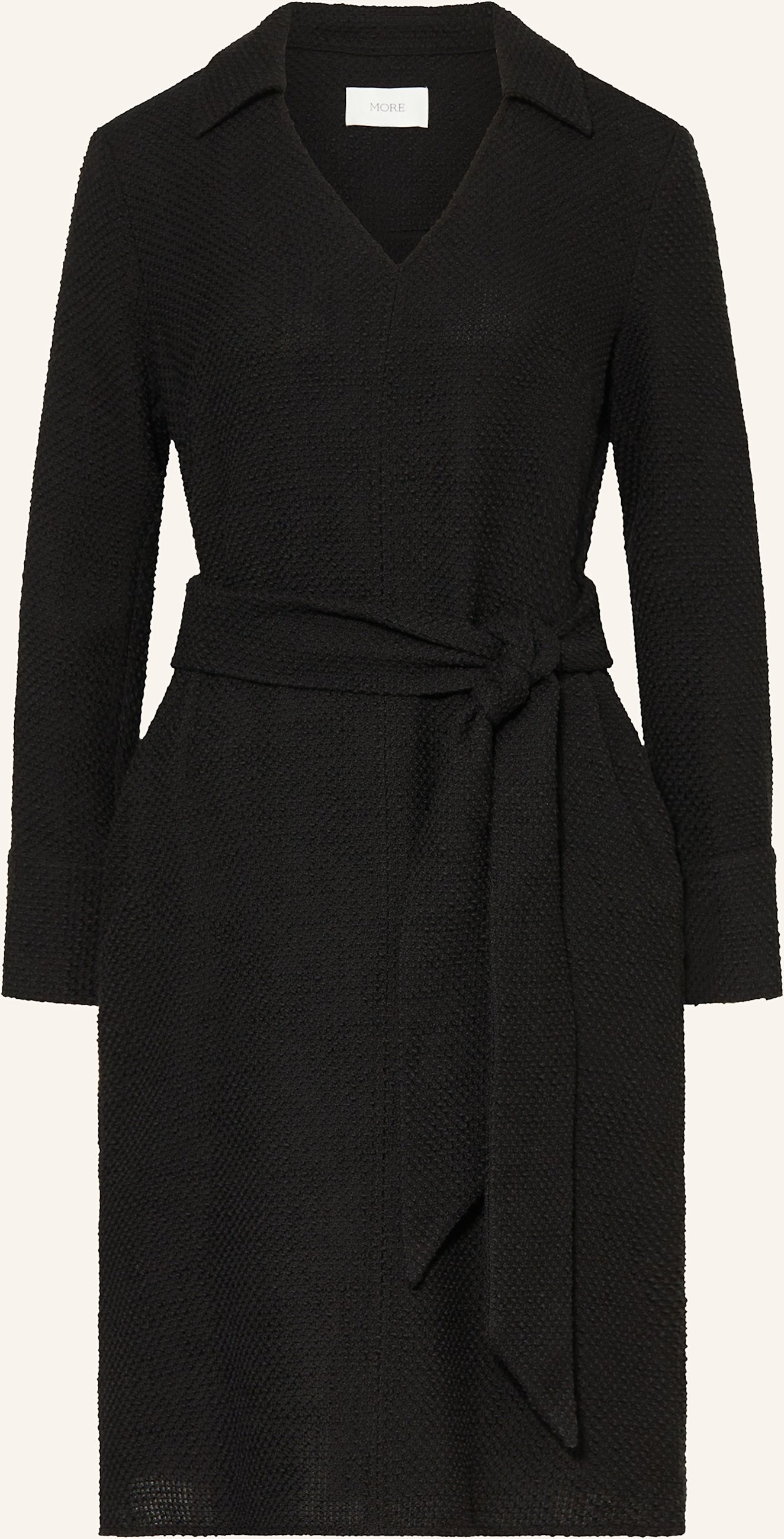 More Tweed-Kleid schwarz