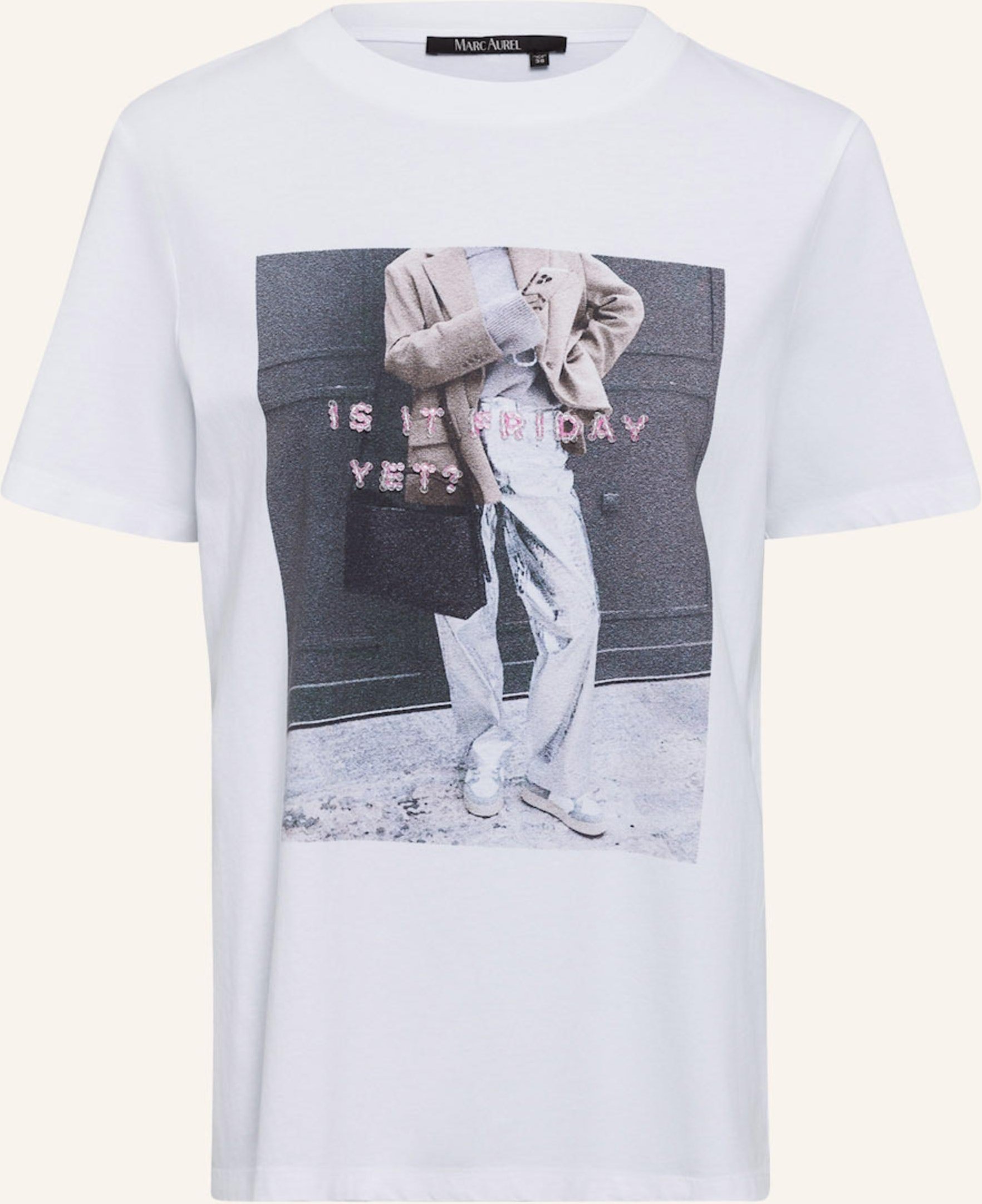 Marc Aurel T-Shirt weiss