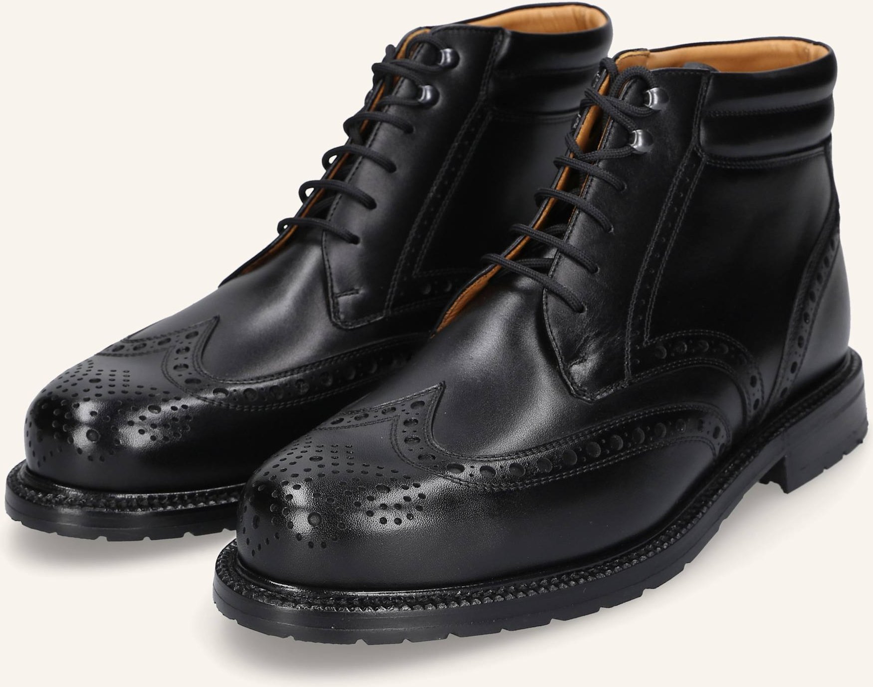 Heinrich Dinkelacker Schnürboots Buda Full Brogue Bc schwarz