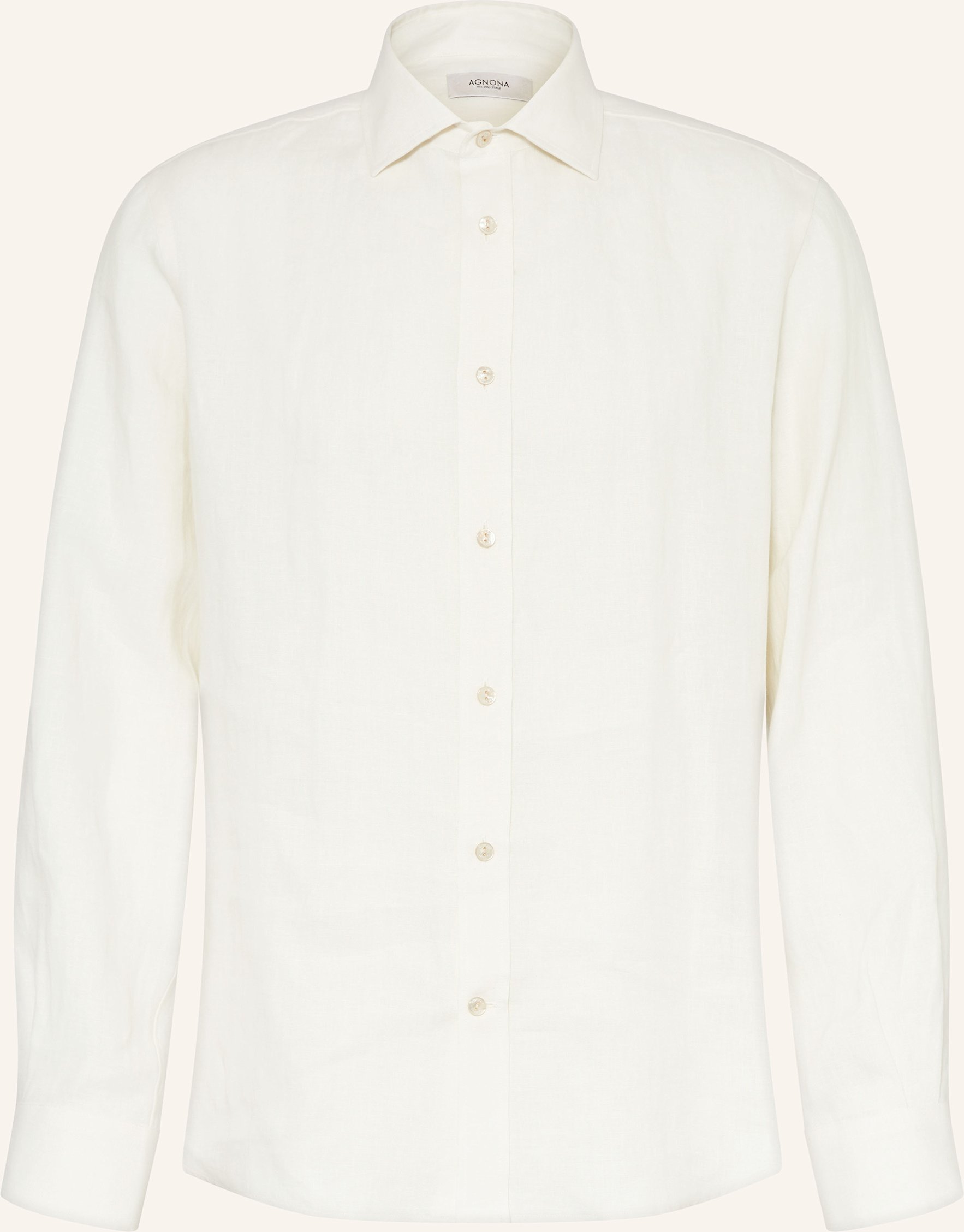 Thumbnail - Agnona Leinenhemd Regular Fit weiss