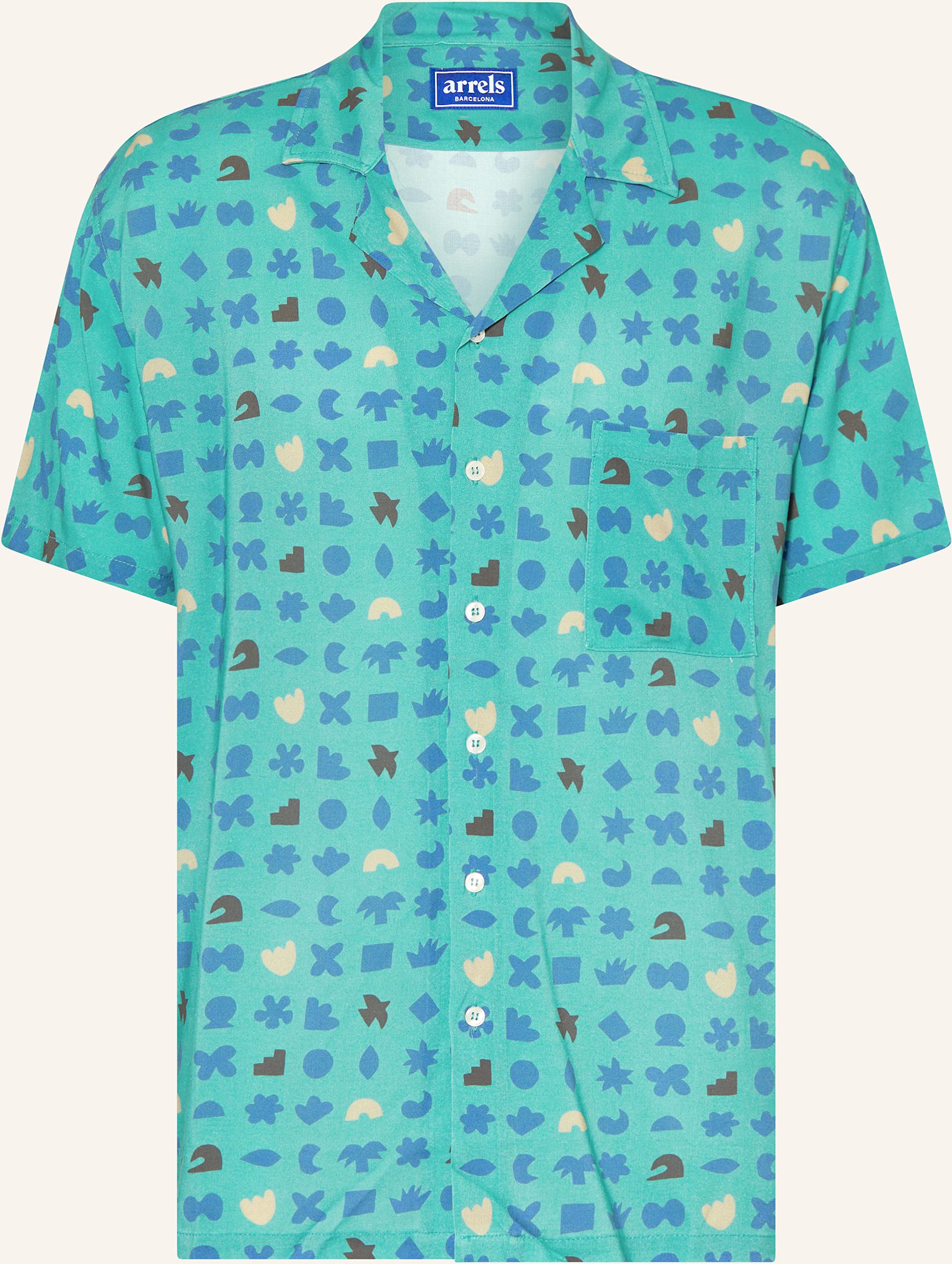 Arrels Barcelona Resorthemd Light Blue Lucky Charms × Mary Comfort Fit blau