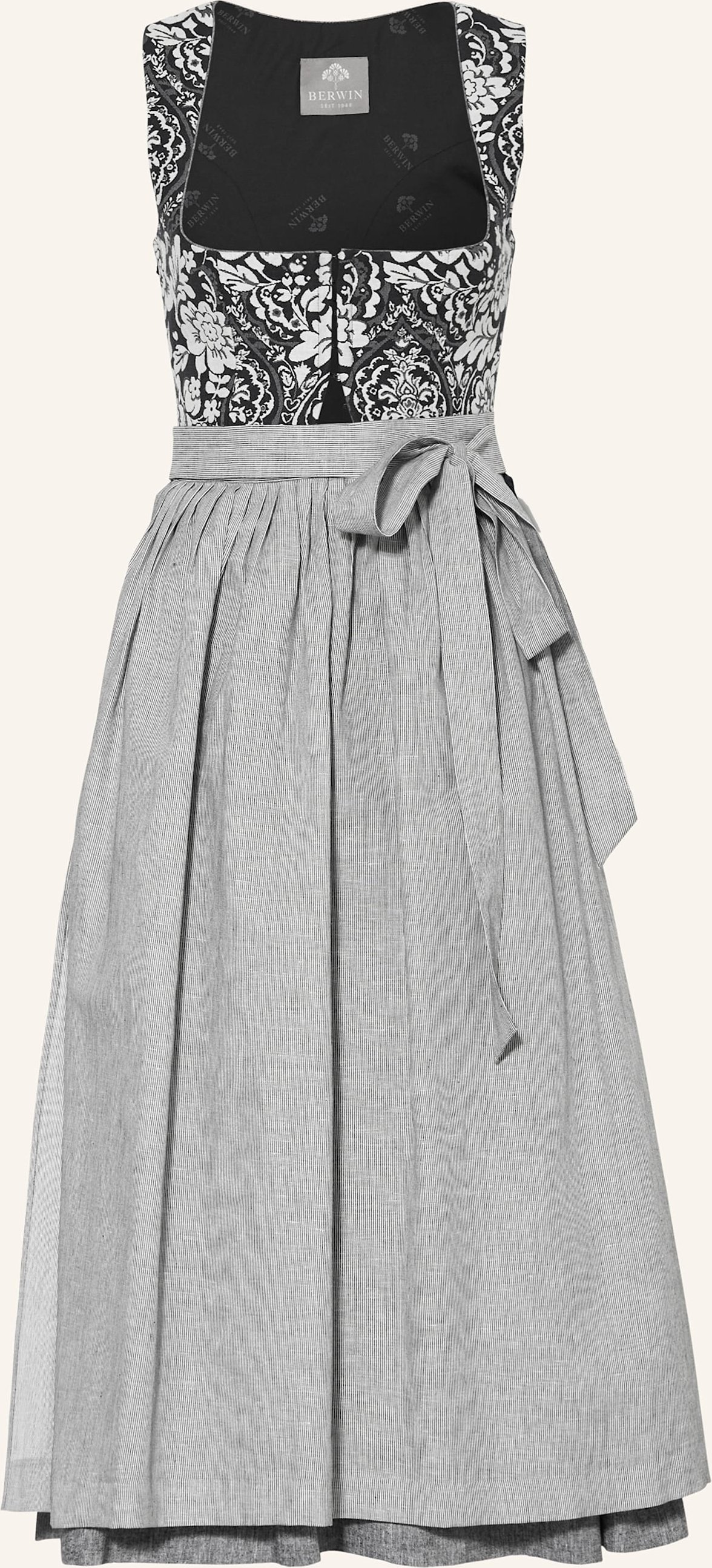 Thumbnail - Berwin & Wolff Jacquard-Dirndl Mit Leinen blau