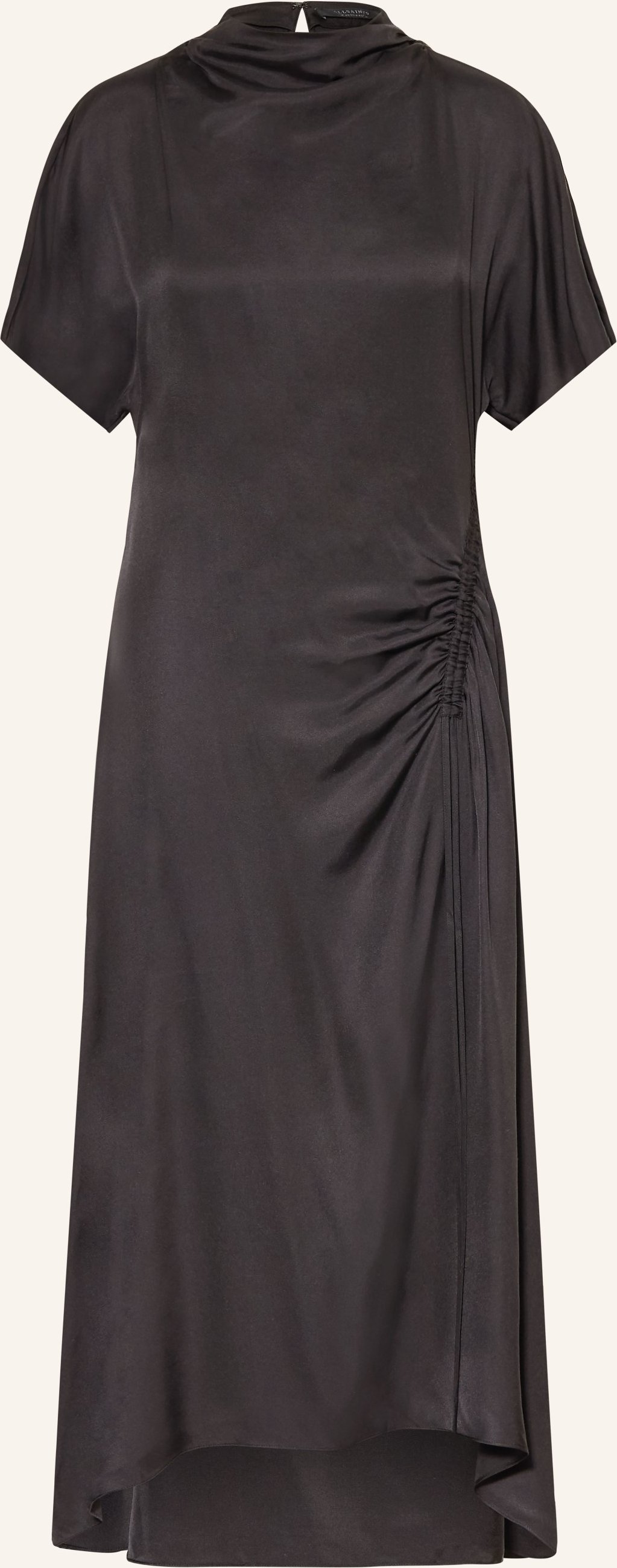 Allsaints Kleid Rosie Mit Seide schwarz