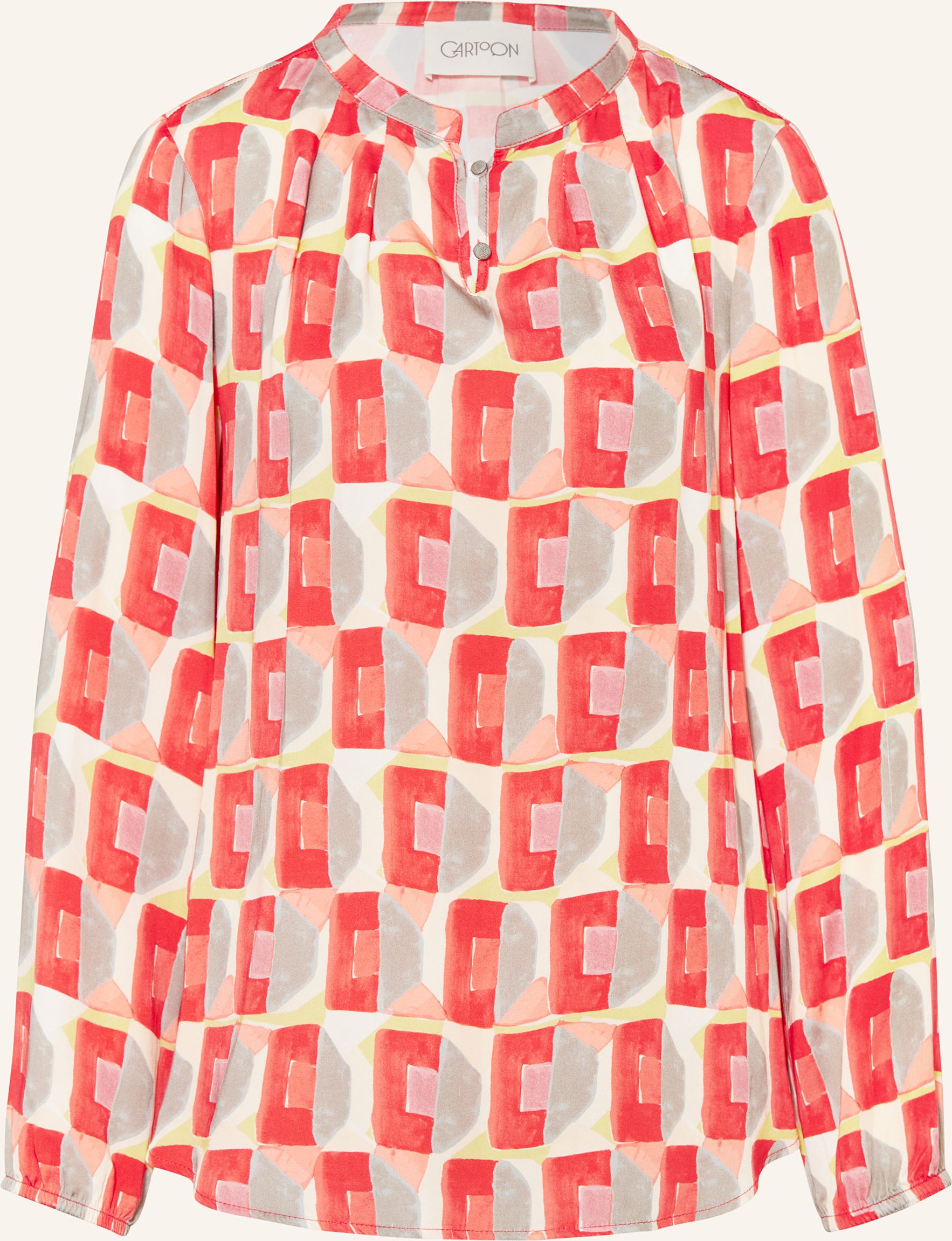 Cartoon Blusenshirt rot