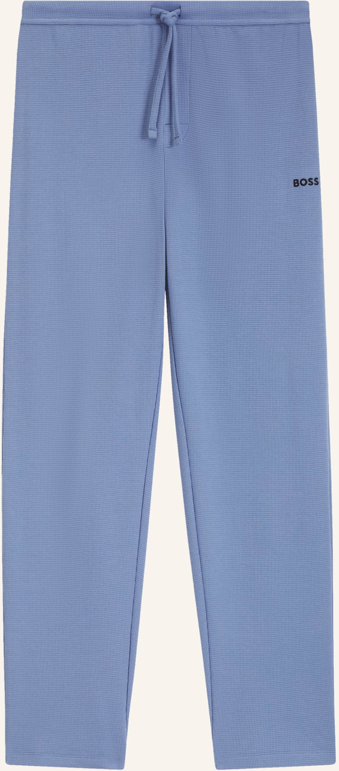 Boss Schlafhose Waffle blau