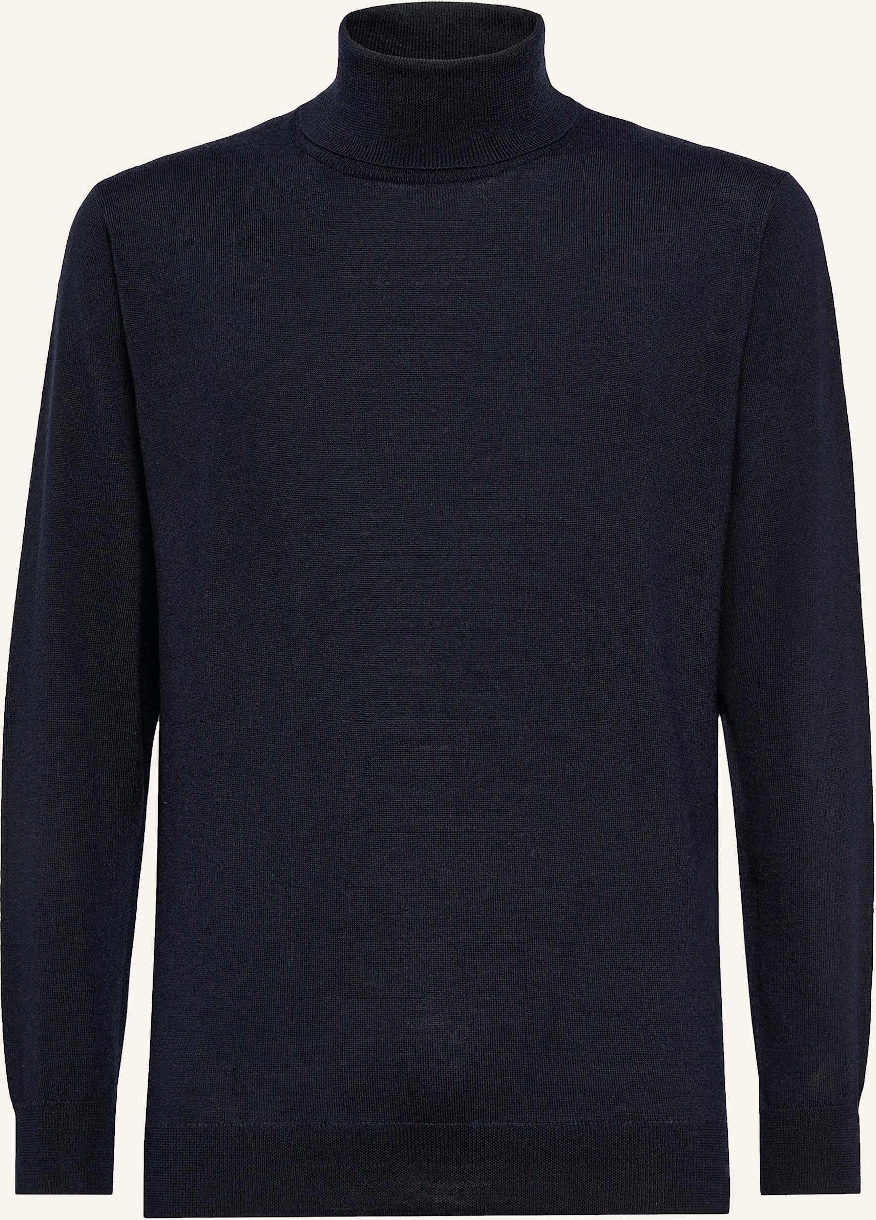 Boggi Milano Rollkragenpullover blau