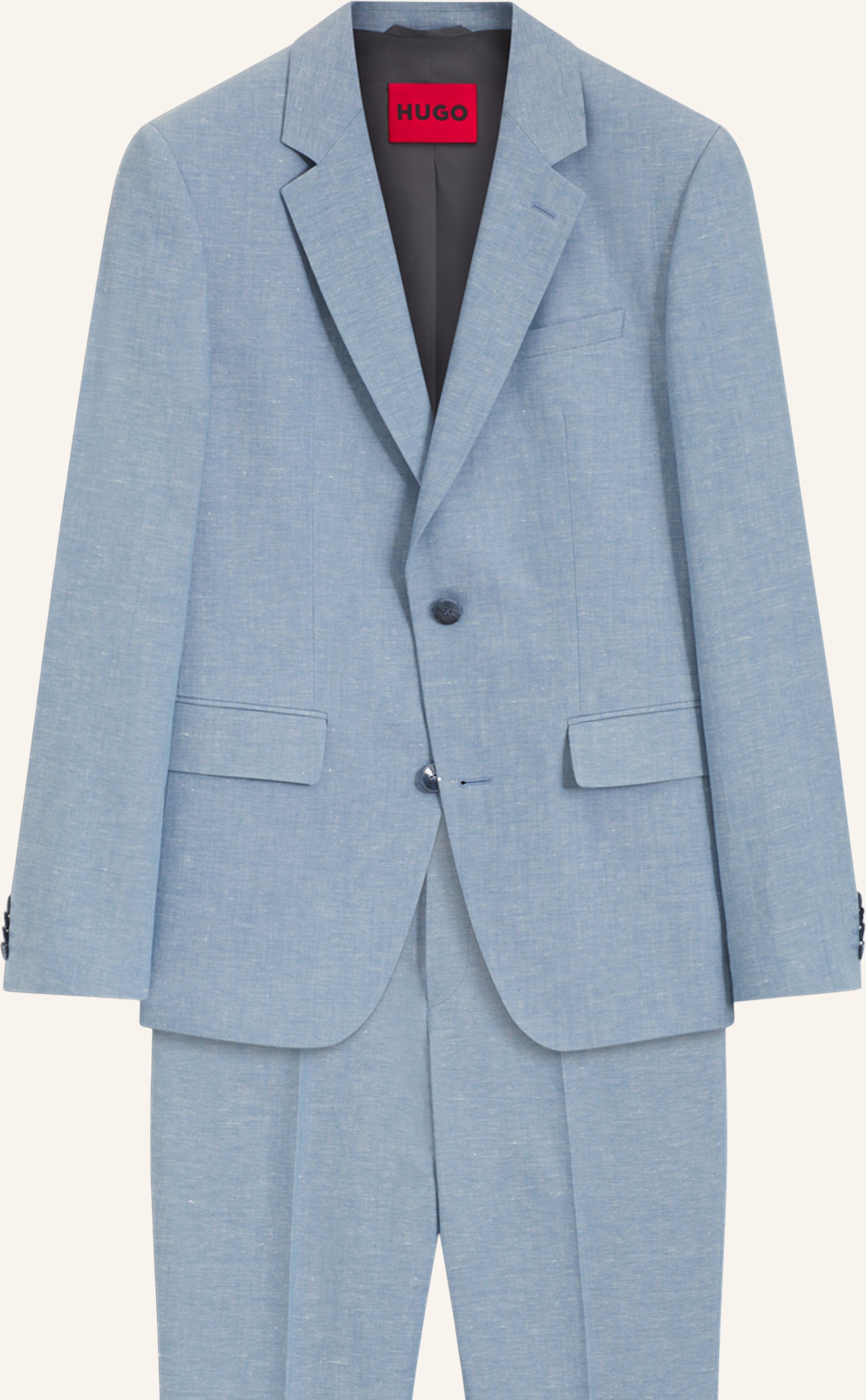 Hugo Business Anzug Henry-getlin253x Slim Fit blau