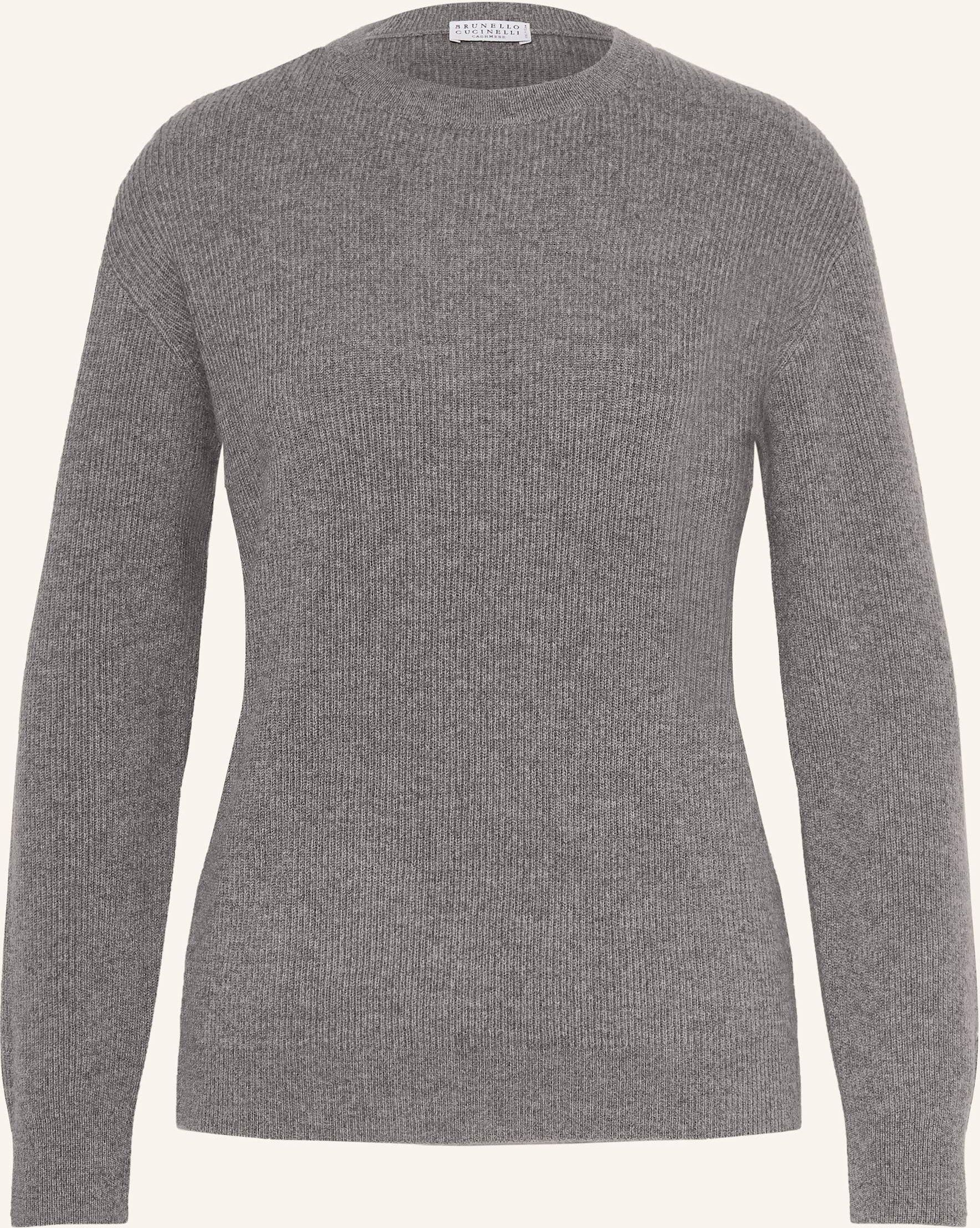 Brunello Cucinelli Cashmere-Pullover grau