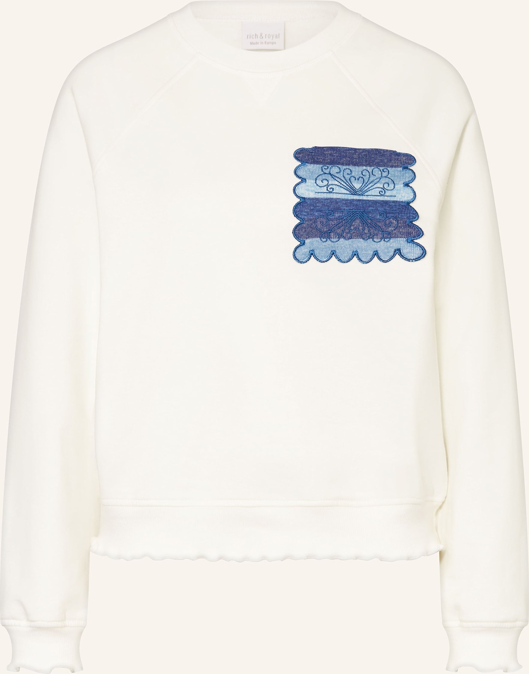 Rich & Royal Sweatshirt weiss