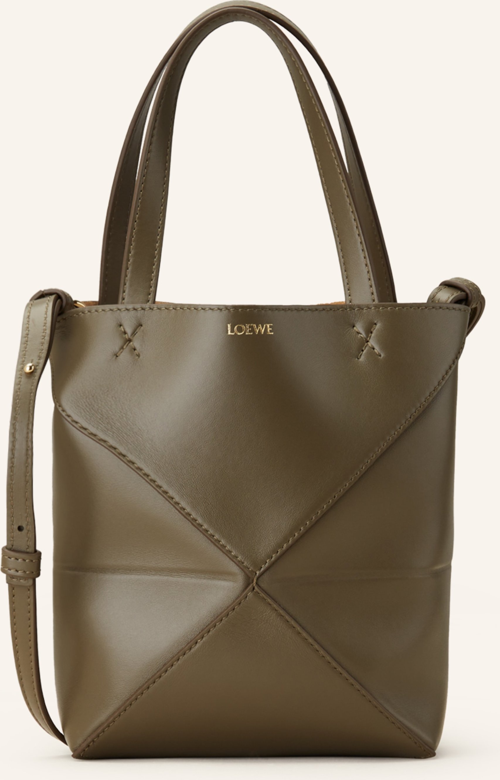 Loewe Handtasche Puzzle Tote Mini gruen