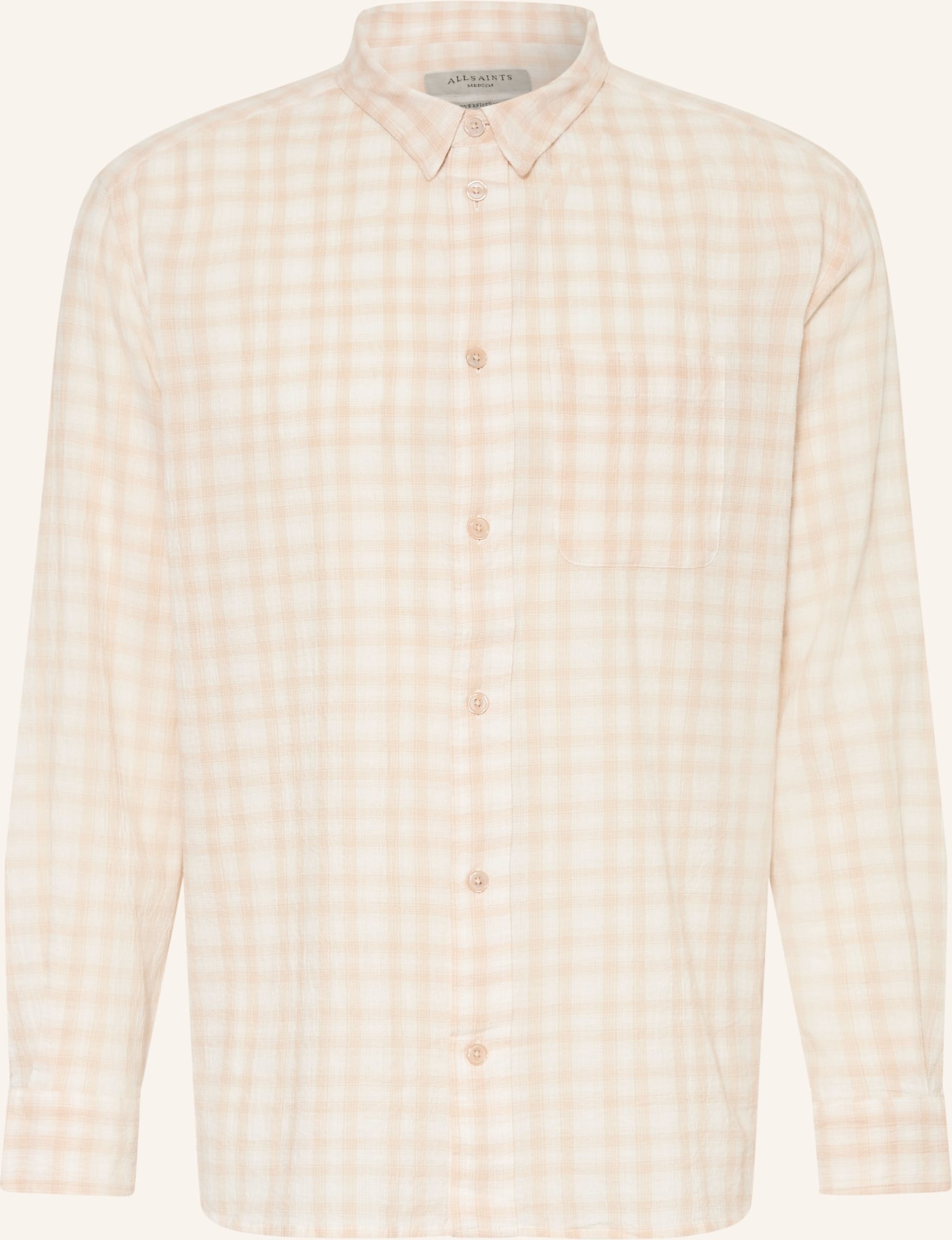 Allsaints Hemd Toya Oversized Fit beige