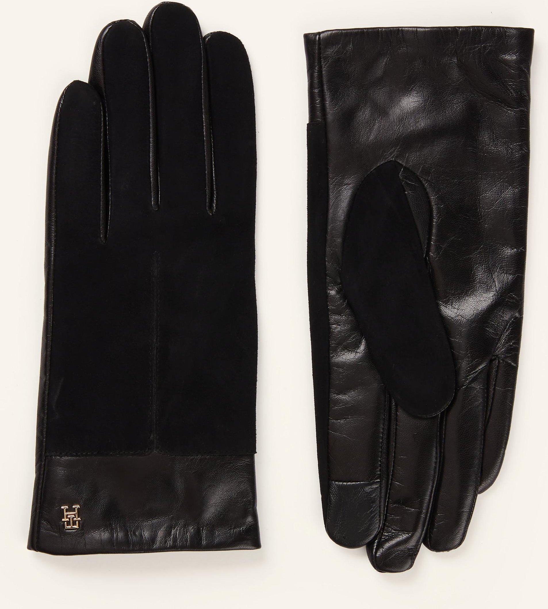 Tommy Hilfiger Lederhandschuhe schwarz