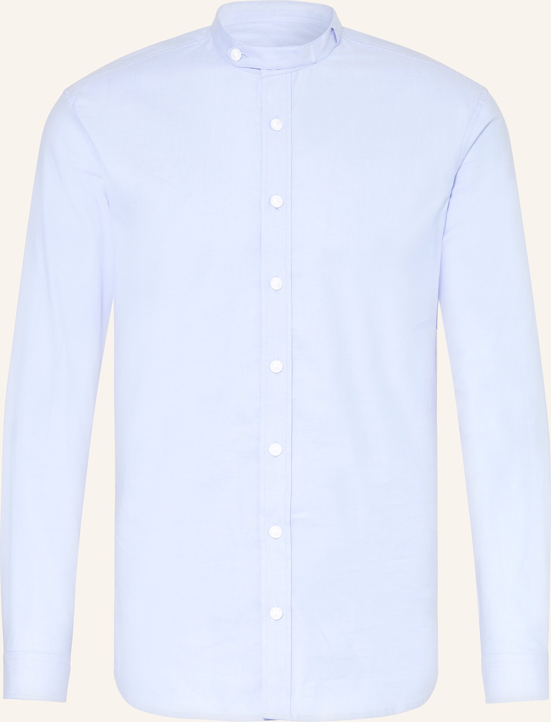 Johann & Johanna Trachtenhemd Regular Fit Mit Stehkragen blau