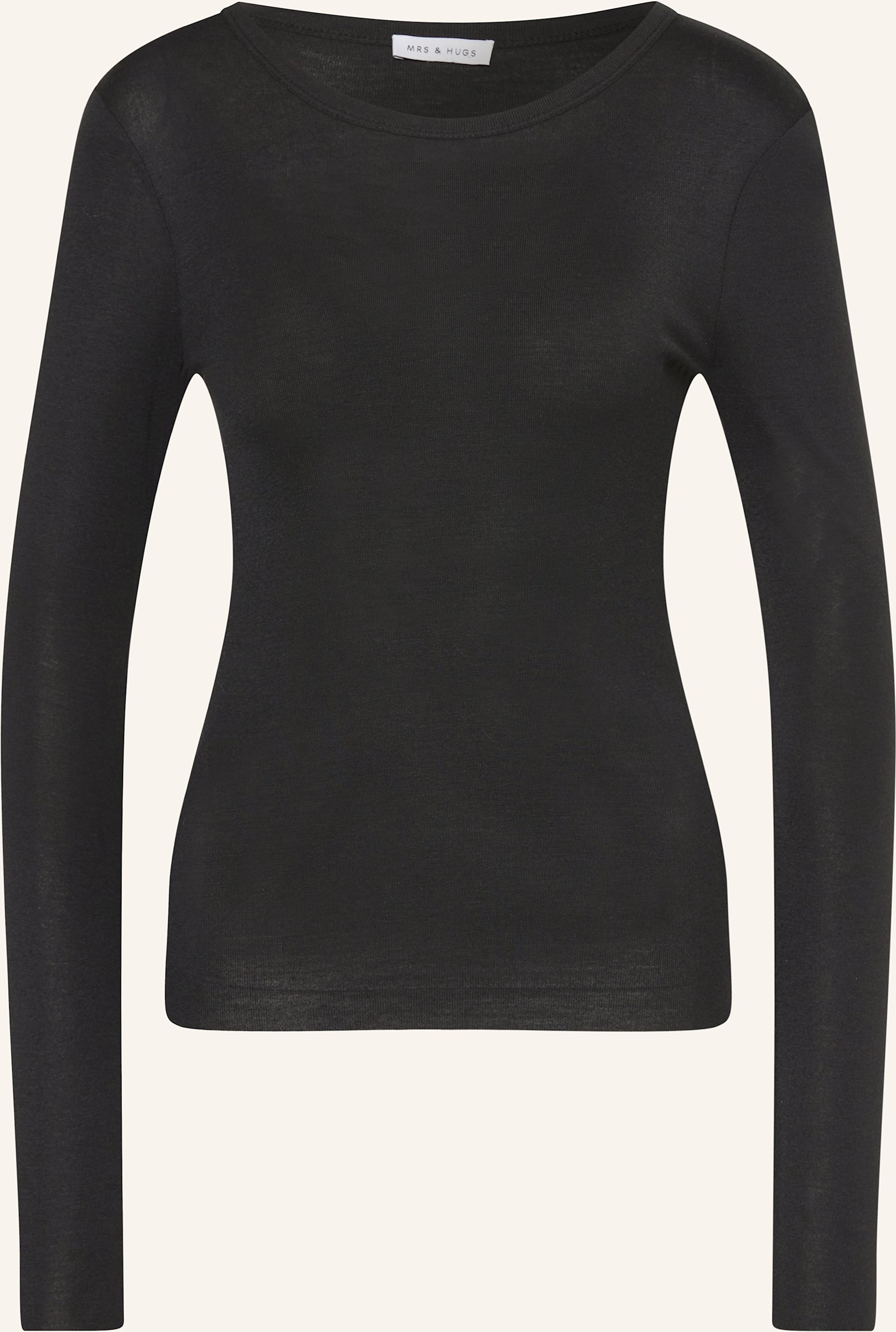 Mrs & Hugs Longsleeve schwarz