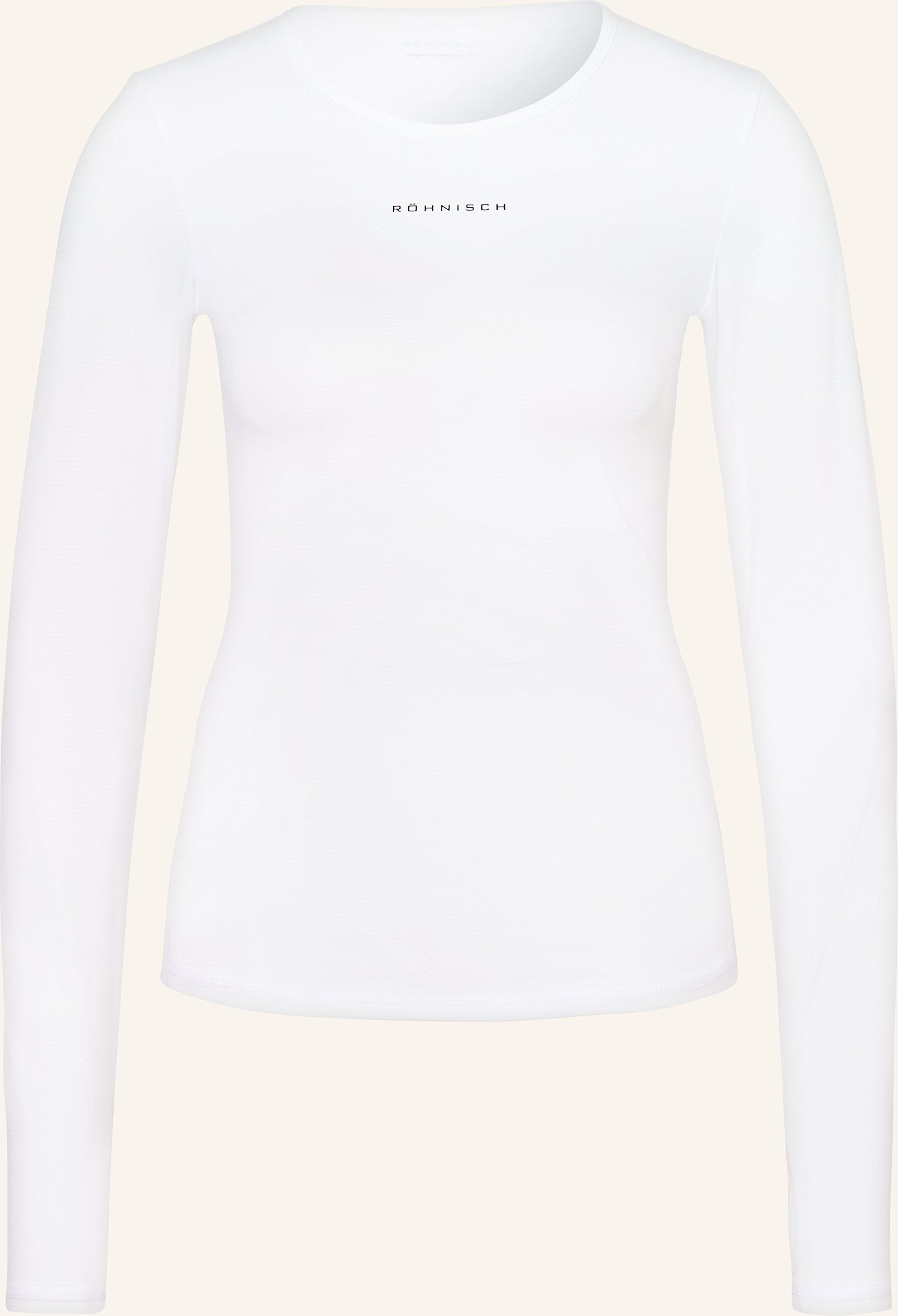 Thumbnail - Röhnisch Longsleeve Jacquard Ls weiss