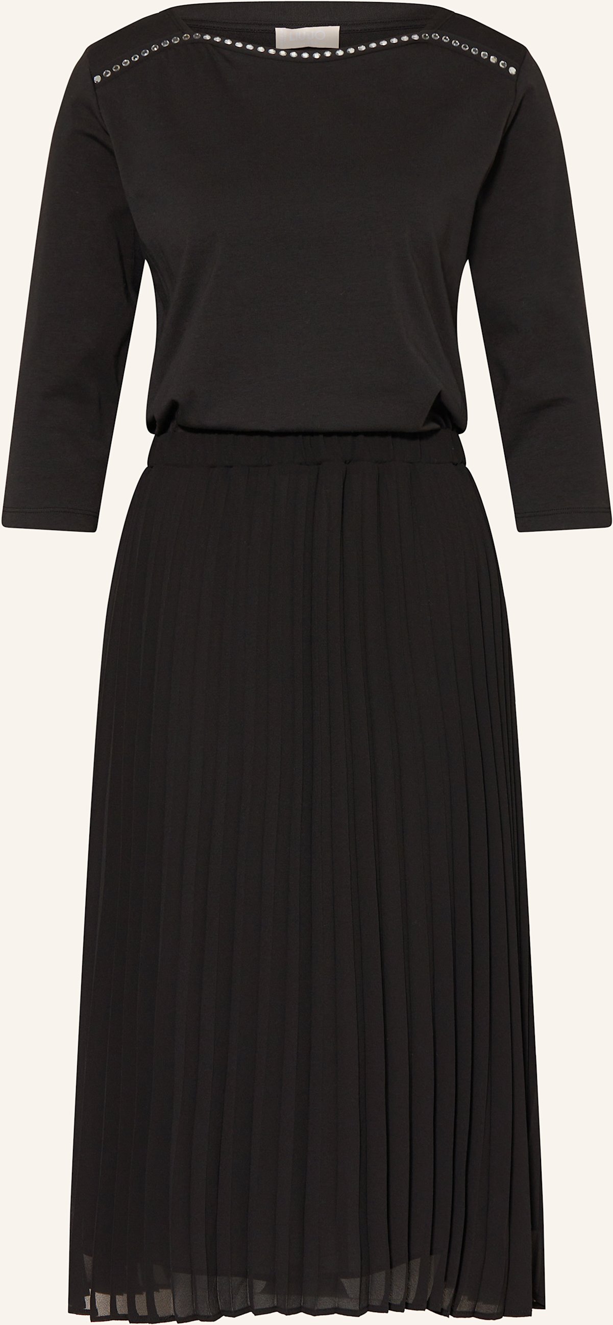 Liu Jo Kleid Im Materialmix Mit 3/4-Arm schwarz